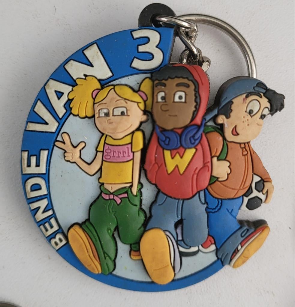 Sleutelhanger Bende van 3 - Leuk figuurtje voor je sleutels, Verzamelen, Sleutelhangers, Ophalen of Verzenden, Gebruikt, Knuffel of Figuurtje