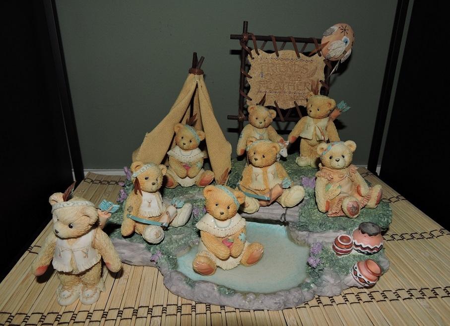 cherished teddies indianendorp, Ophalen of Verzenden, Gebruikt, Beeldje, Cherished Teddies