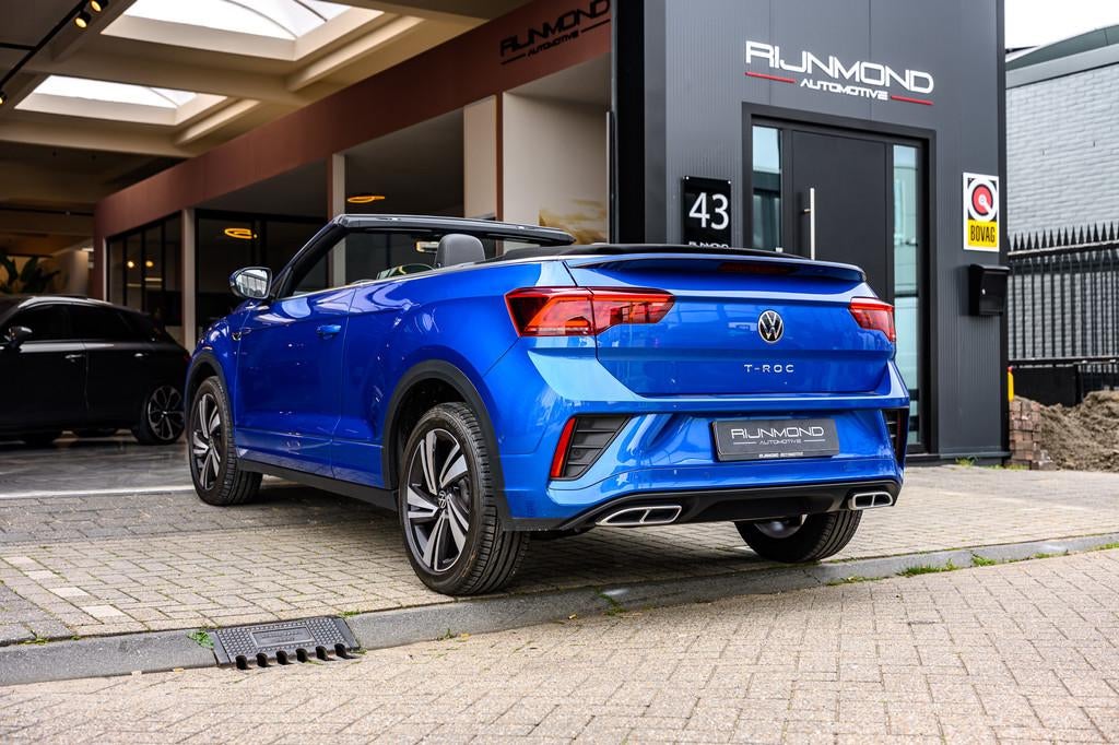 Volkswagen T-Roc Cabrio 1.5 TSI R-Line Edition Grey|Carplay|, Auto's, Volkswagen, 4 cilinders, Blauw, 1446 kg, Bedrijf