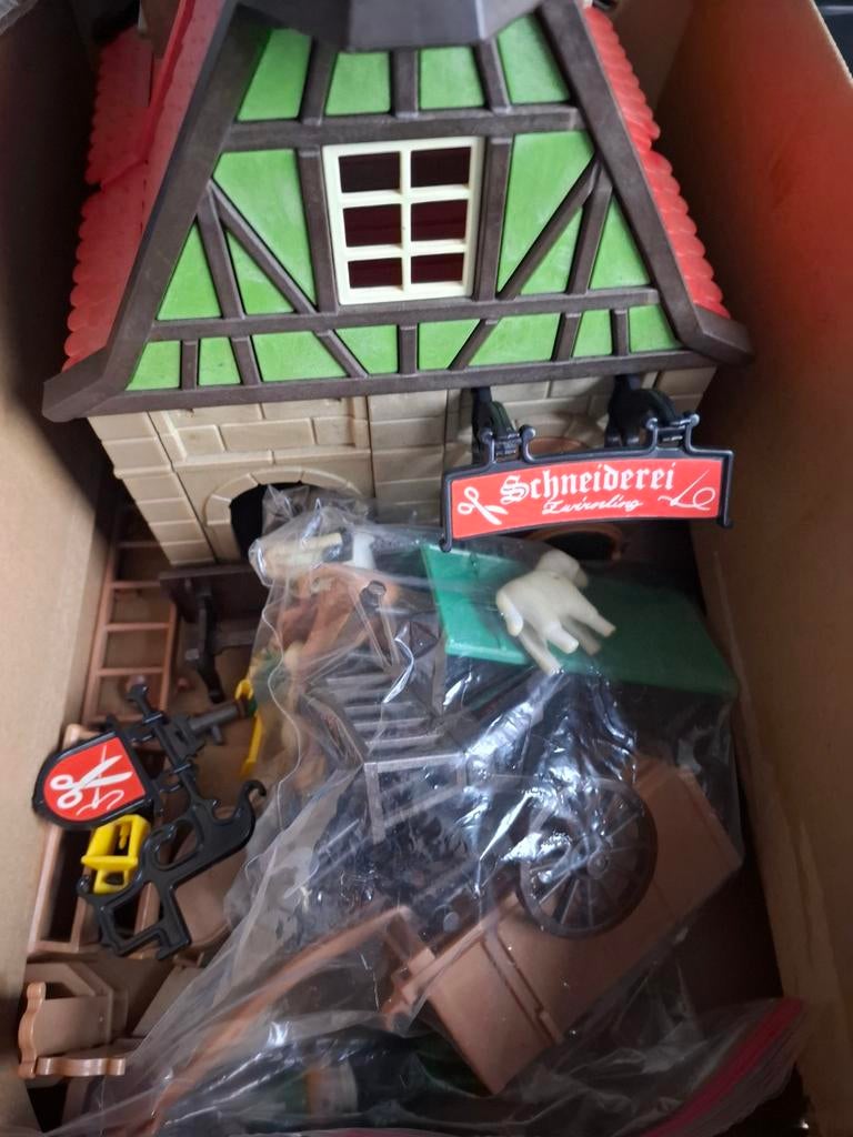 Vintage playmobil vakwerkhuis., Ophalen of Verzenden, Gebruikt