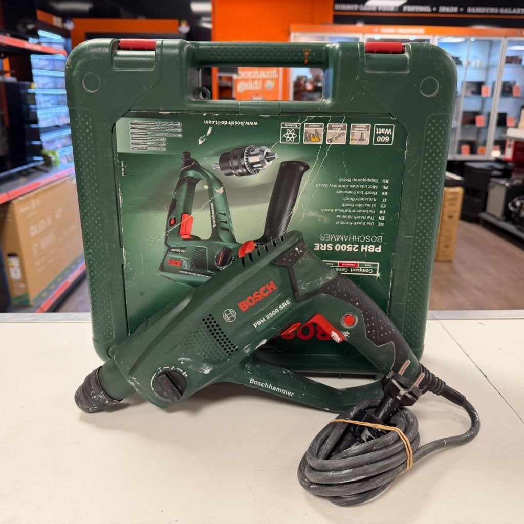 Bosch PBH 2500 SRE Boorhamer, Bosch, Zo goed als nieuw, Support@bosch.com, Robert Bosch GmbH
Robert-Bosch-Platz 1
70839 Gerlingen-SchillerhÃ¶he
Germany