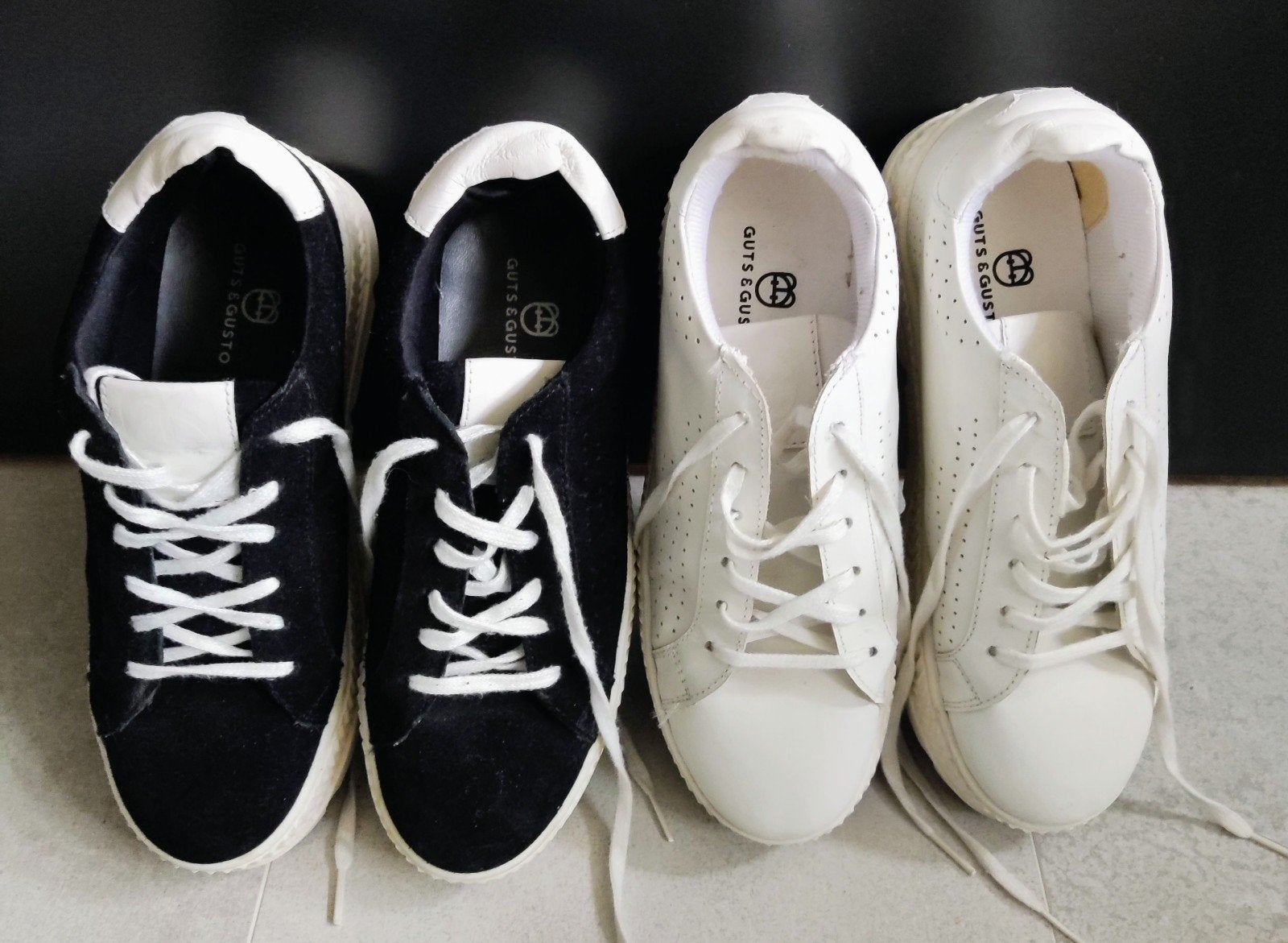 Guts & Gusto Sneakers maat 37 - Zwart en Wit, Ophalen of Verzenden, Wit, Sneakers of Gympen