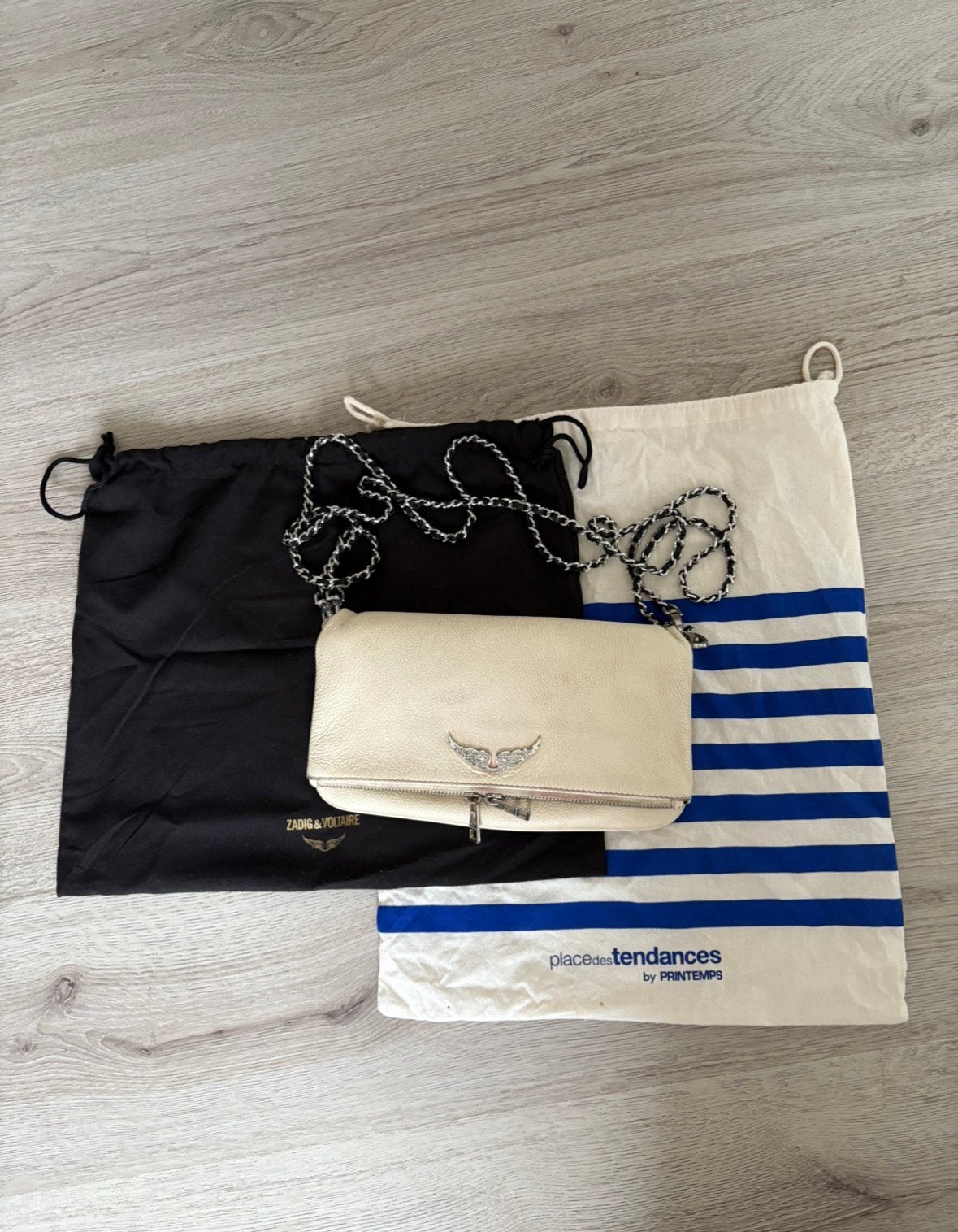 Zadig & Voltaire clutch tas wit, Sieraden, Tassen en Uiterlijk, Tassen | Damestassen, Ophalen of Verzenden, Gebruikt, Wit, Schoudertasje