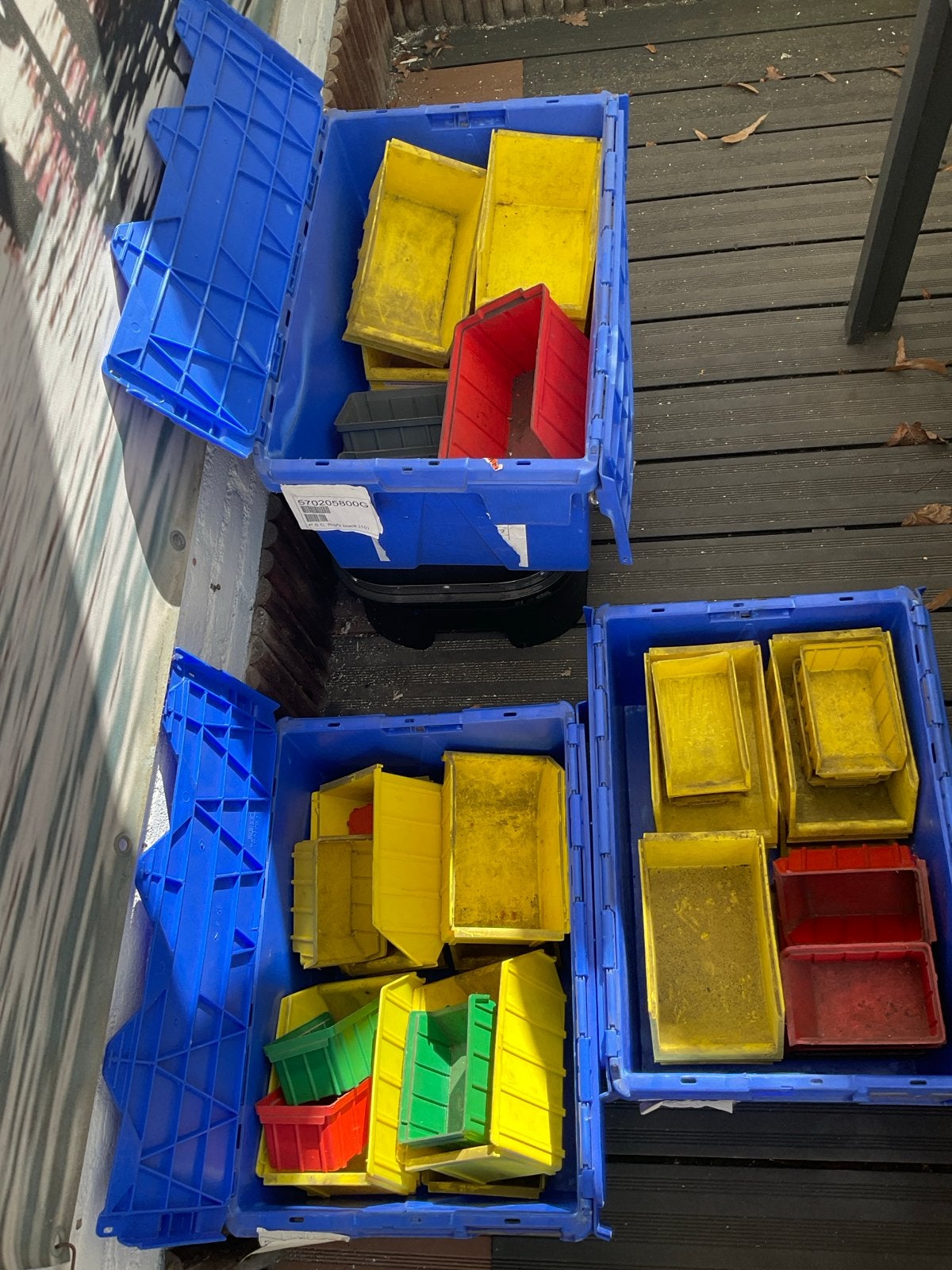Stapelbakjes - Diverse kleuren en maten, Ophalen, Gebruikt, Minder dan 50 cm, Minder dan 40 cm