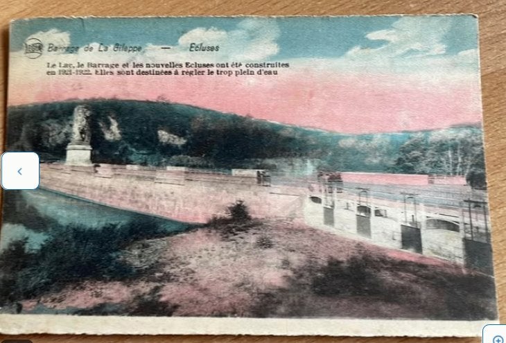 Mooie Ansichtkaart Barrage de la Gileppe, Ophalen of Verzenden, Voor 1920, Gelopen