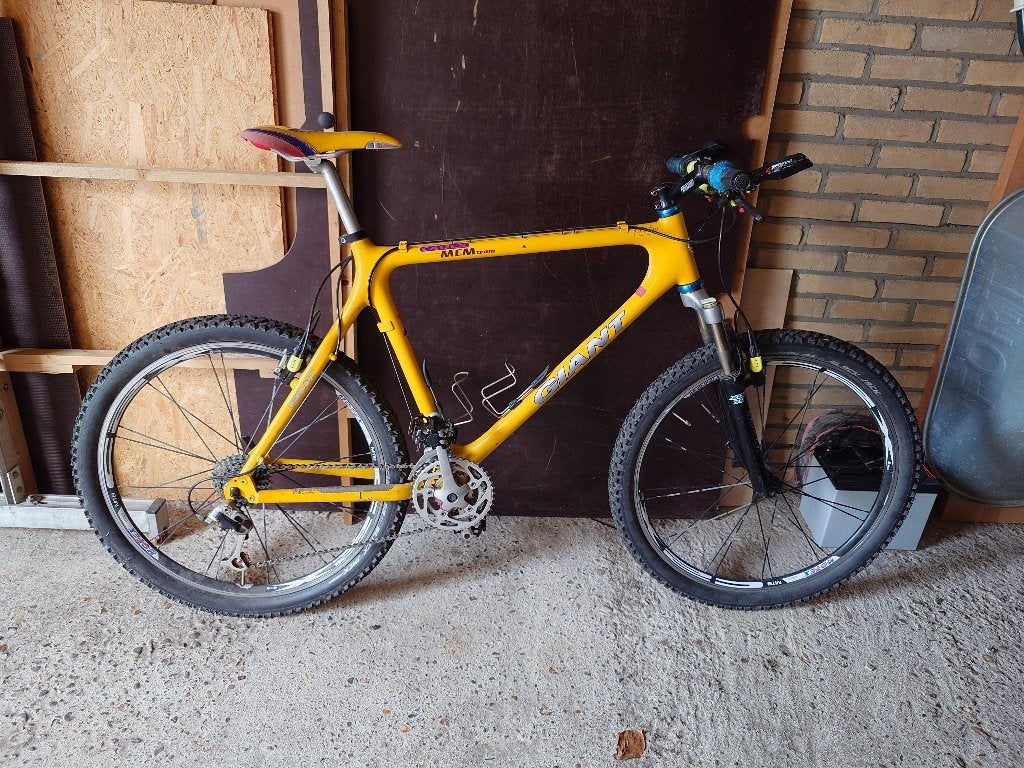 Giant MCM 26 inch carbon mountainbike, Fietsen en Brommers, Ophalen, Gebruikt, Hardtail, Velgrem