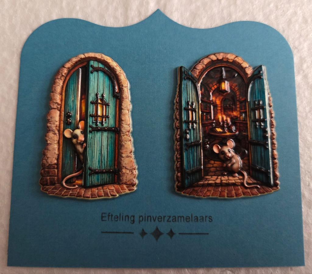Efteling pins,  verzamelaarspins anton pieck muisjes, Verzamelen, Ophalen of Verzenden, Nieuw, Button of Speldje