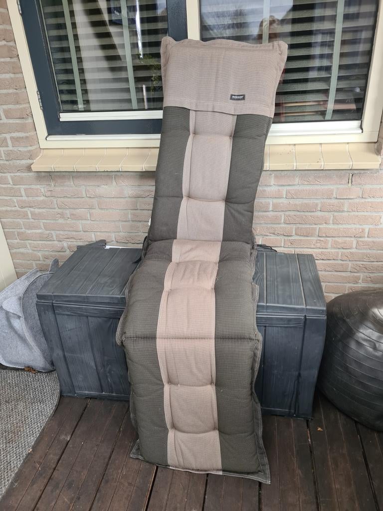 Kussen voor longchairstoel, Ophalen of Verzenden, Zo goed als nieuw, Vierkant