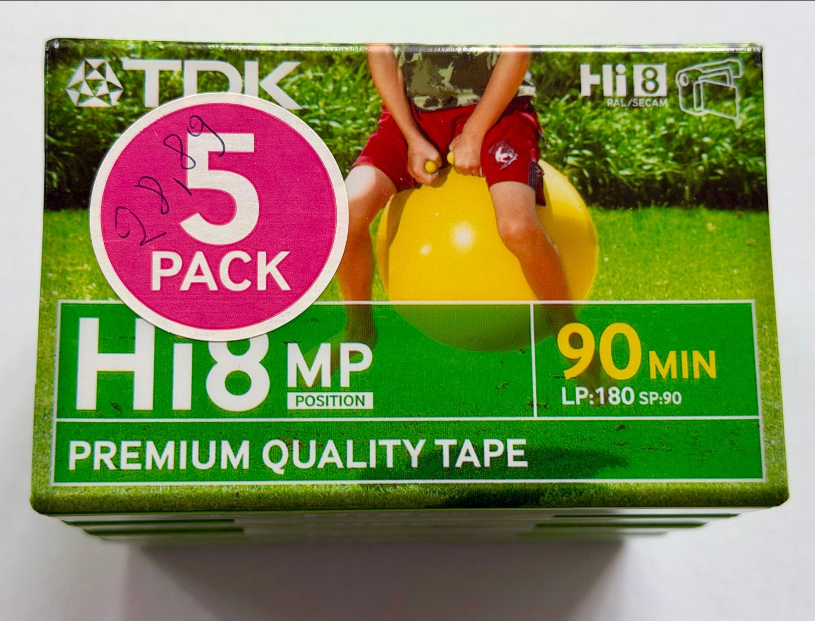 5-Pack TDK Hi8 MP 90 min Premium Quality Tape