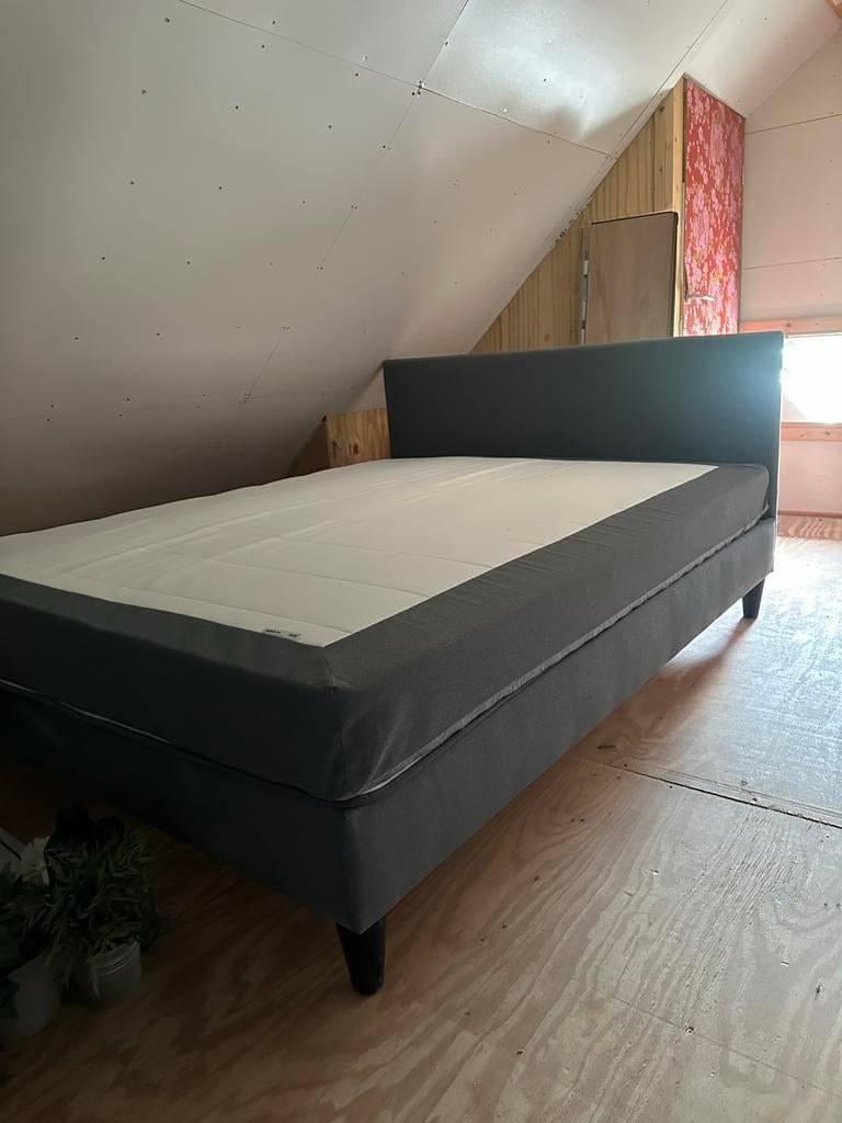 2 persoons boxspring Säbövik, Ophalen, Tweepersoons, Zo goed als nieuw, 200 cm