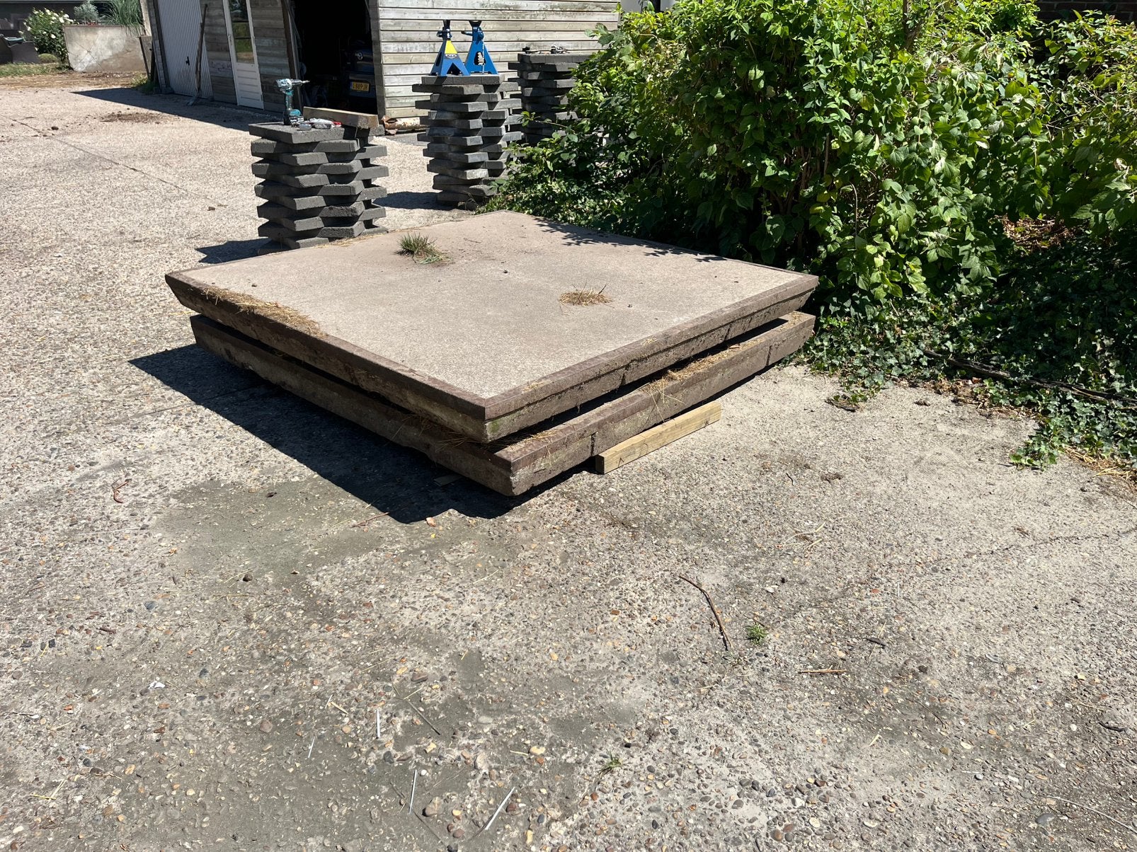 Stelconplaten 2 stuks gratis af te halen, Ophalen, Gebruikt, Overige materialen