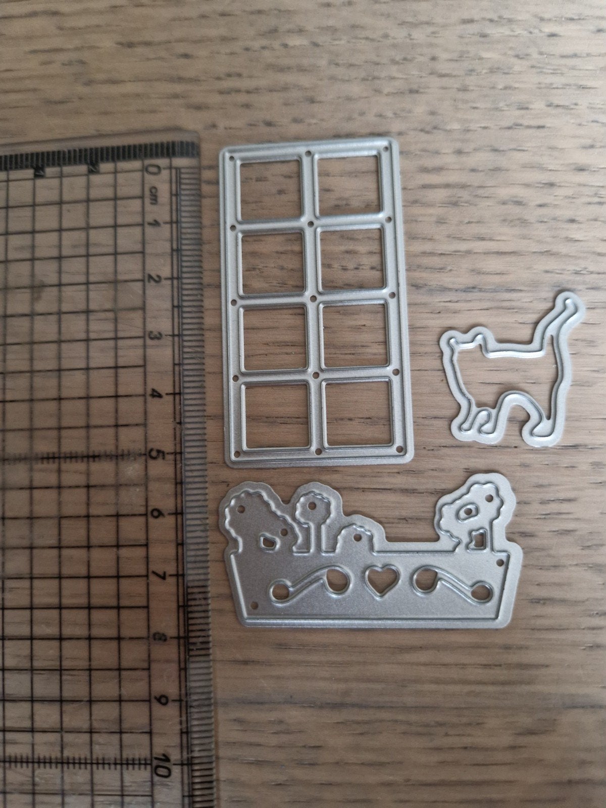 Snijmal raam met plantenbak en poes voor kaarten maken, Ophalen of Verzenden, Nieuw