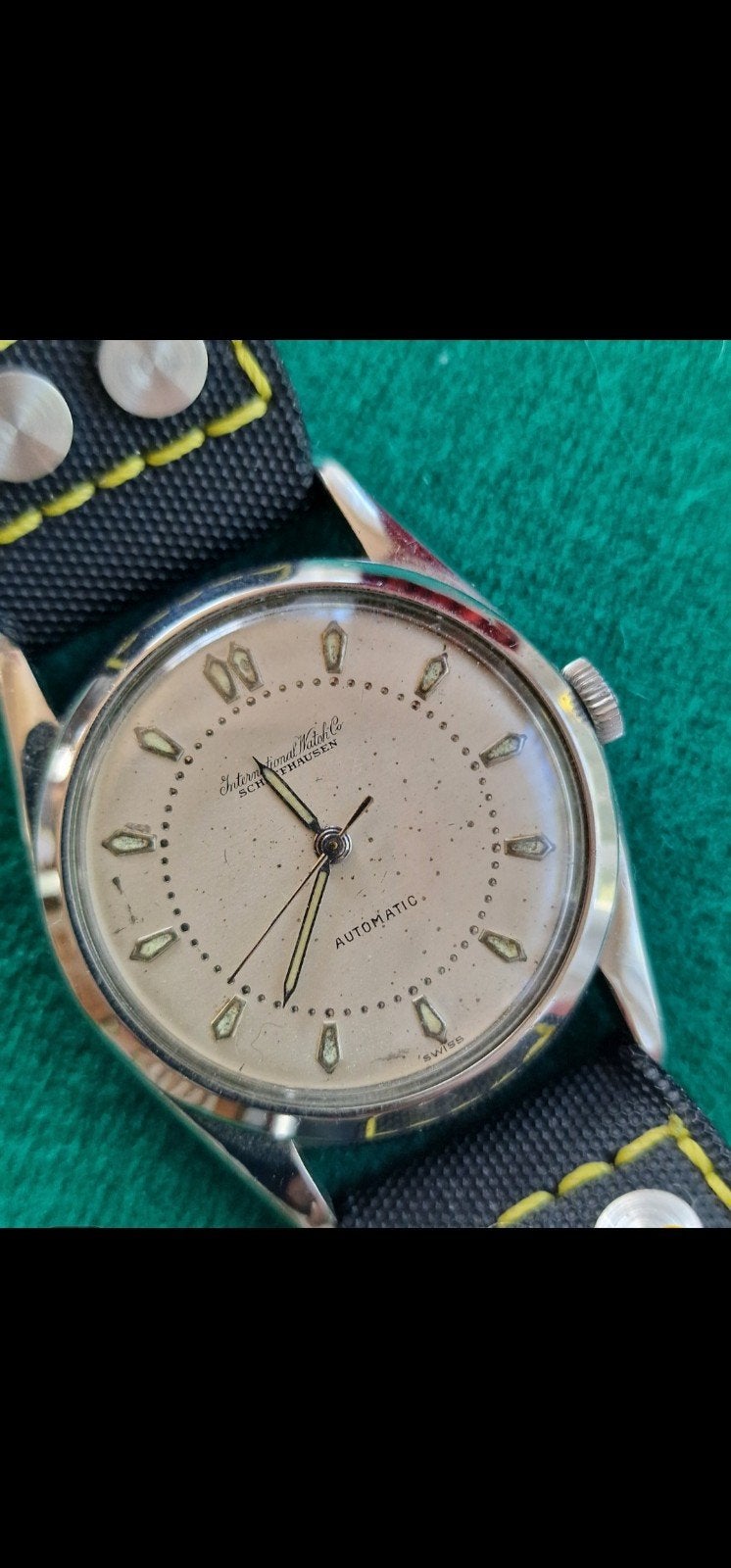 IWC VINTAGE DRESSWATCH, Overige merken, Leer, Staal, Polshorloge