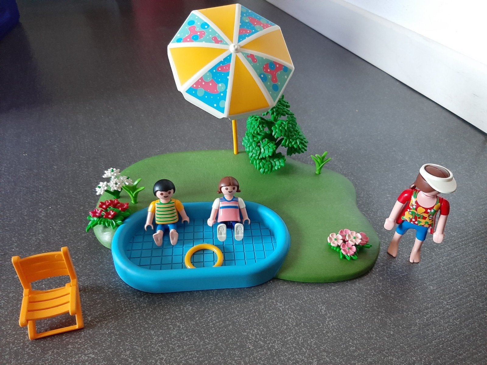 Playmobil 4140 Zomerpret met zwembad en figuren, Complete set, Overige typen, Ophalen of Verzenden, Zo goed als nieuw