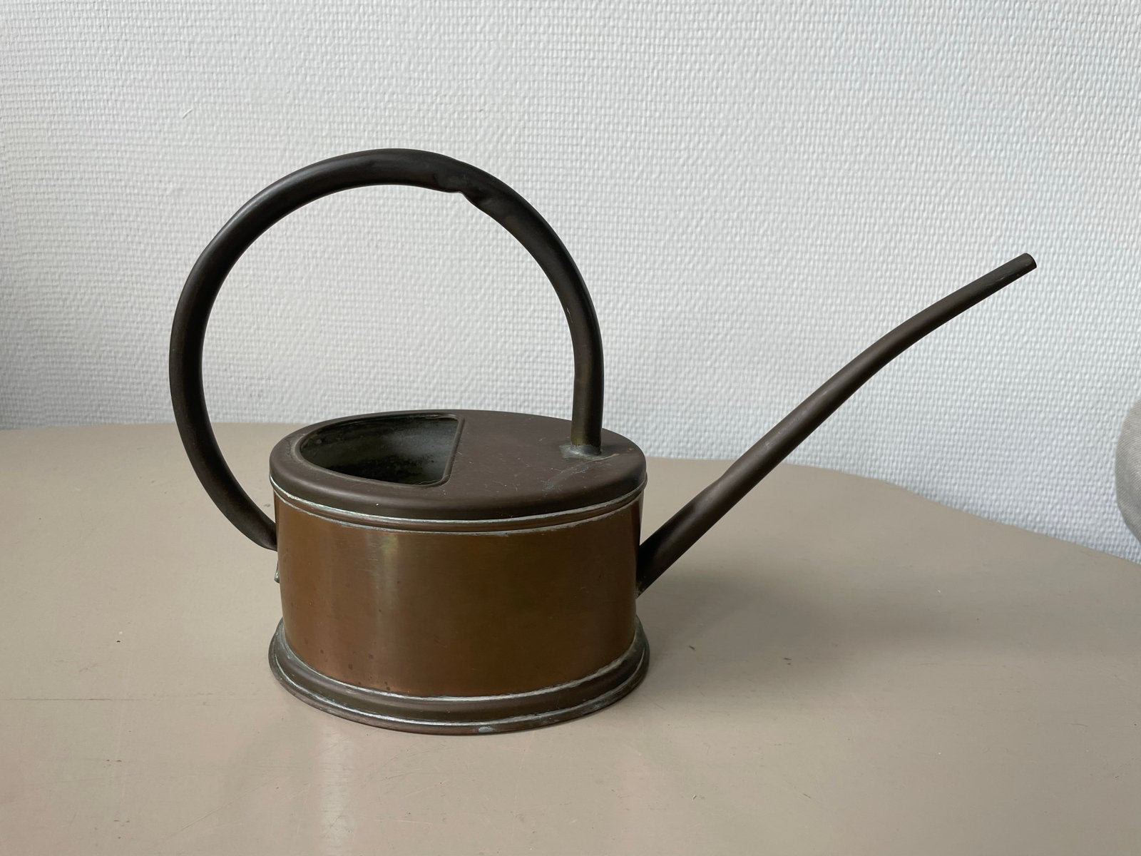 Antieke koperen bloemengieter, Ophalen of Verzenden, Koper