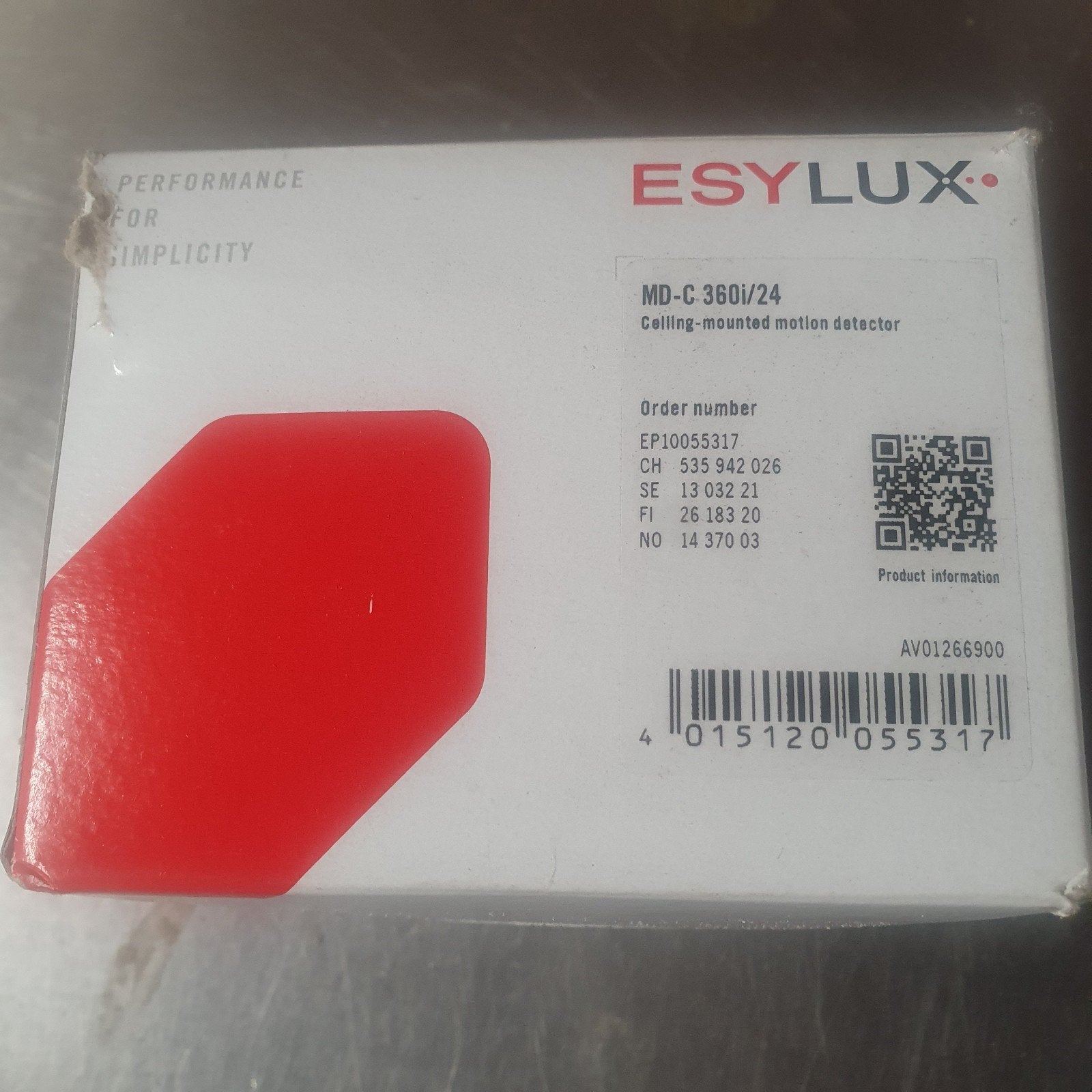 ESYLUX MD-C 360i/24 Plafond Bewegingsmelder, Ophalen