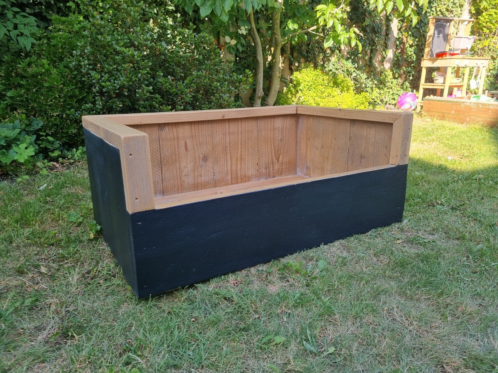 Grote hondenmand van steigerhout, Ophalen