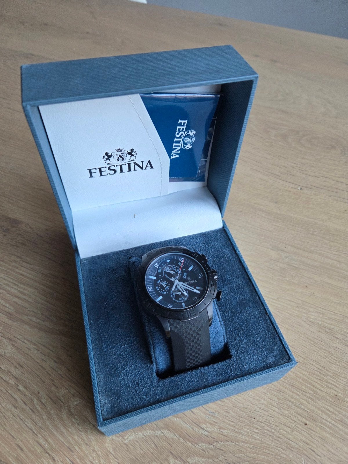 Festina Herenhorloge - Batterij leeg, Gebruikt, Staal, Polshorloge, Kunststof