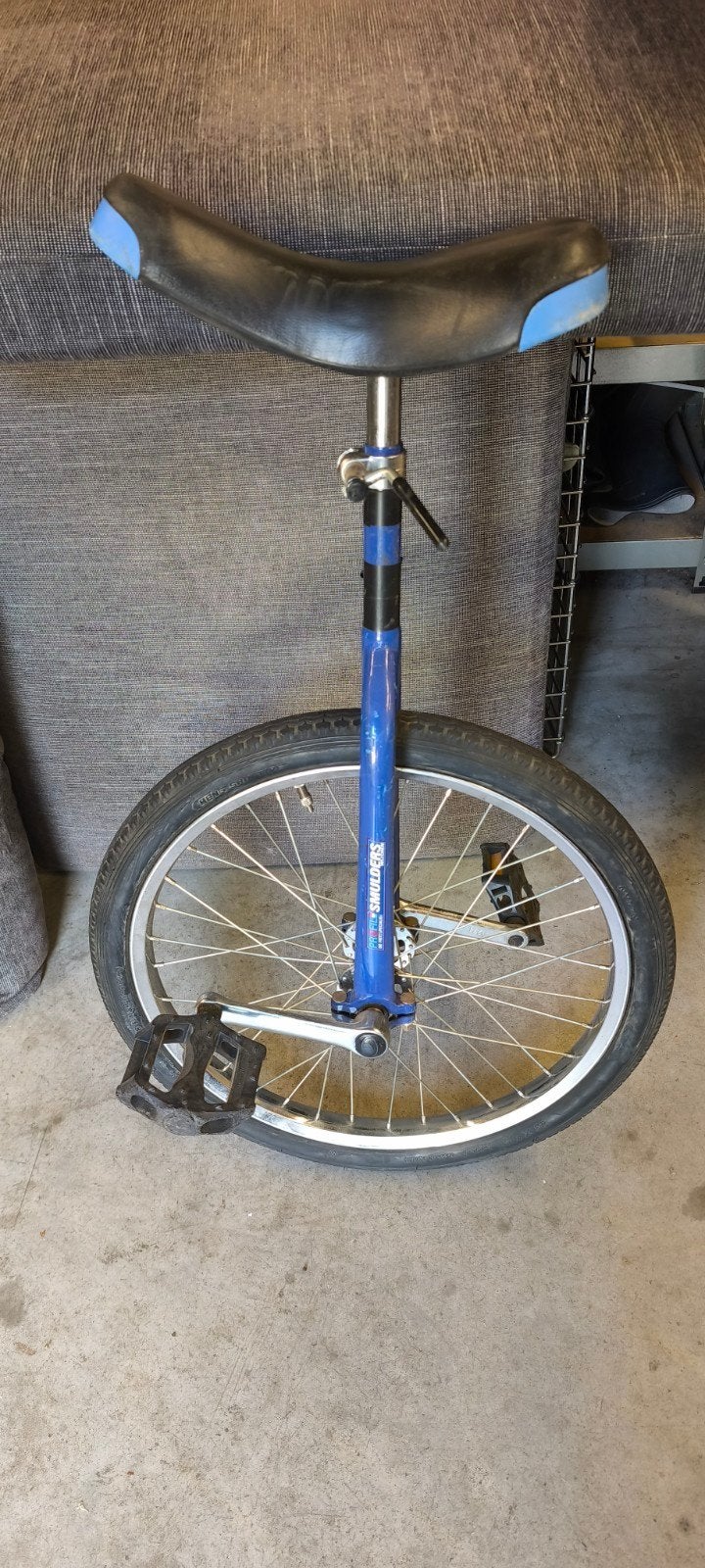 Blauwe eenwieler - Perfect voor beginners en gevorderden, Fietsen en Brommers, Ophalen of Verzenden, Gebruikt
