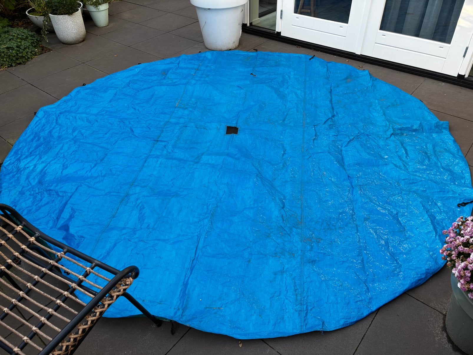 Afdekzeil voor trampoline 305 cm, Kinderen en Baby's, Ophalen, Gebruikt
