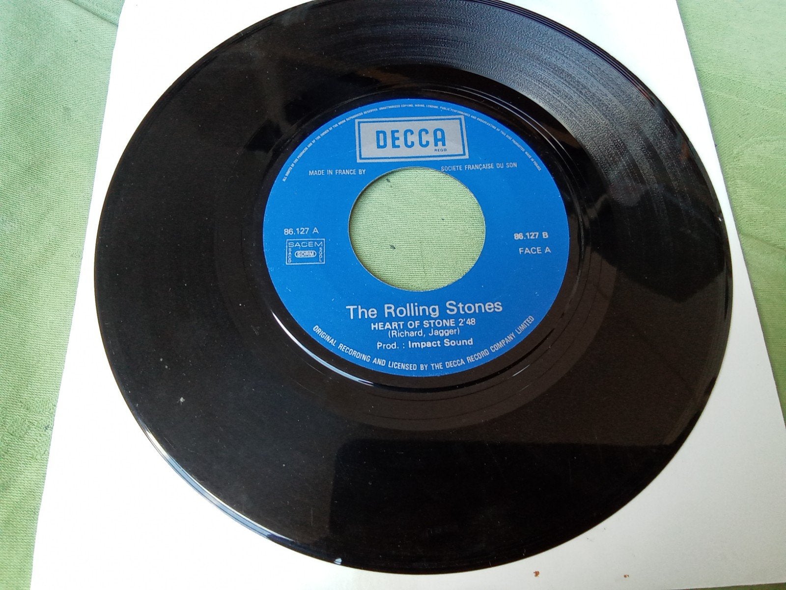 Rolling Stones.          heart of stone, Cd's en Dvd's, Vinyl Singles, Verzenden, Gebruikt, 7 inch, Pop