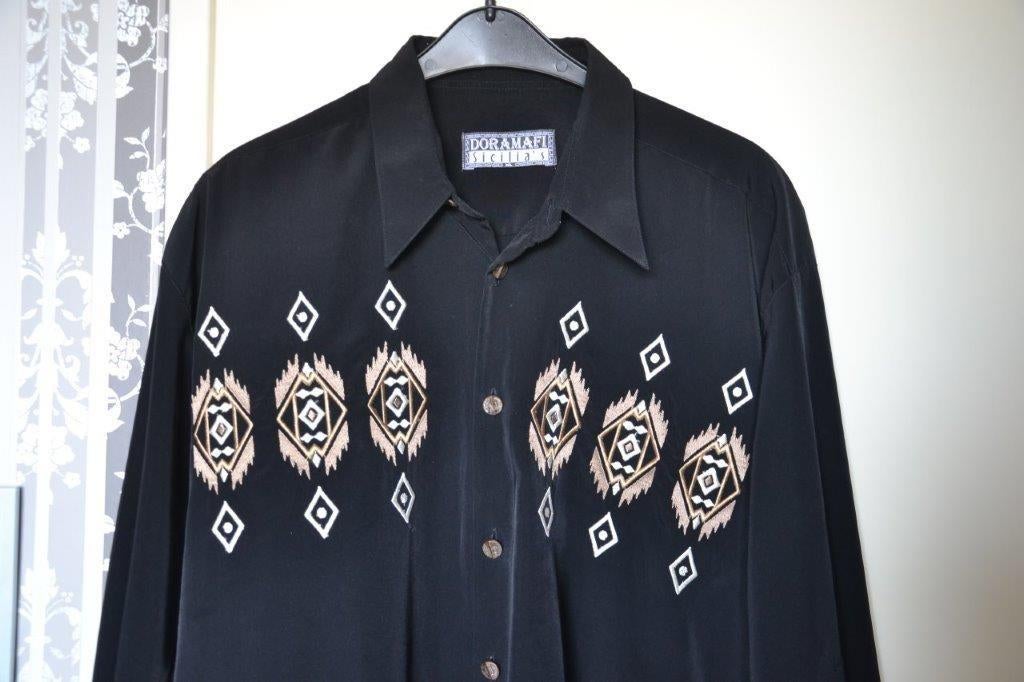 western/country overhemd maat xl., Kleding | Heren, Zwart, Doramafi Sicilia, Ophalen of Verzenden, Zo goed als nieuw