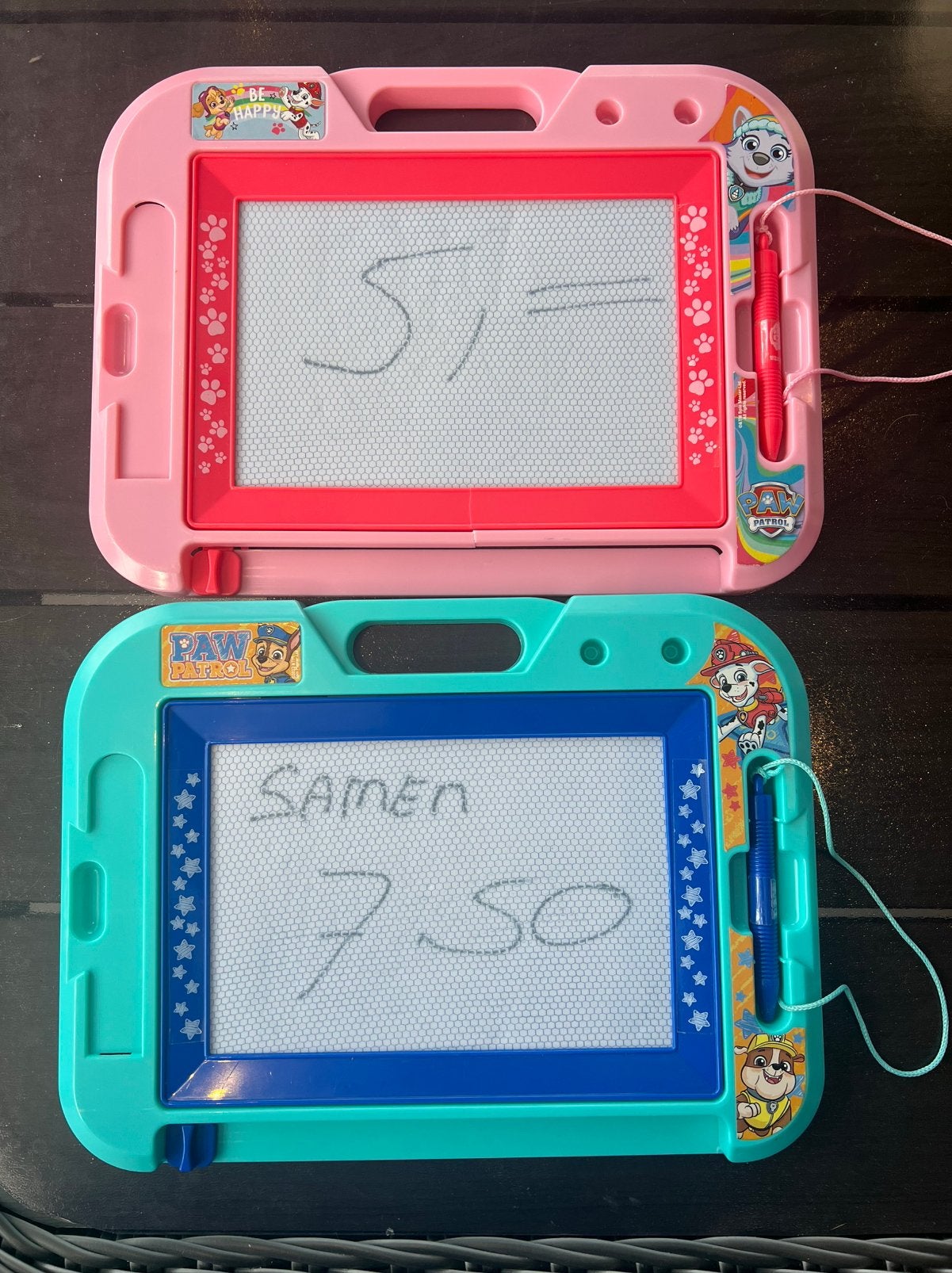 Tekenbord Paw Patrol 2x, Ophalen, Zo goed als nieuw