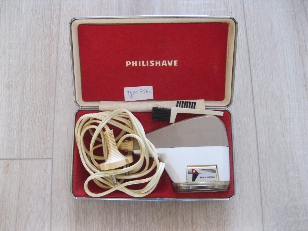 Vintage PHILISHAVE SC7960 scheerapparaat jaren1960 igst, Ophalen of Verzenden, Gebruikt, Gehele gezicht