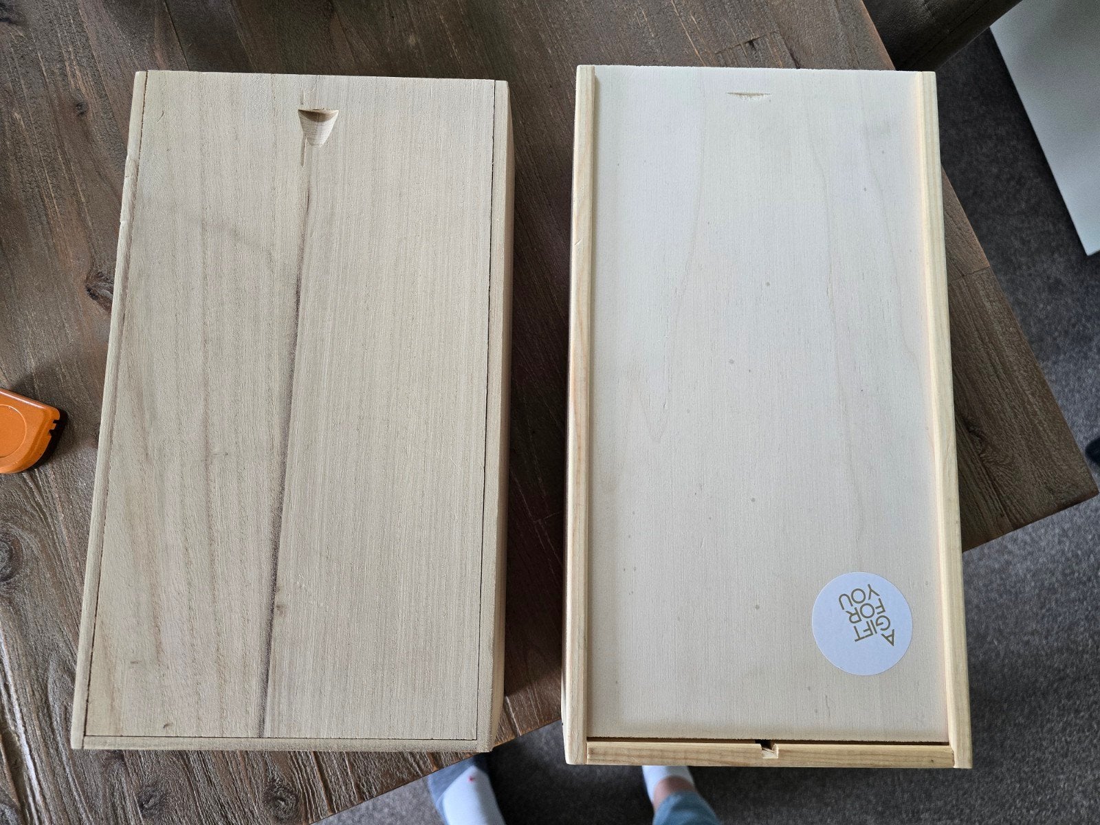 2 wijnkistjes / cadeauverpakking flessen wijn, Ophalen of Verzenden