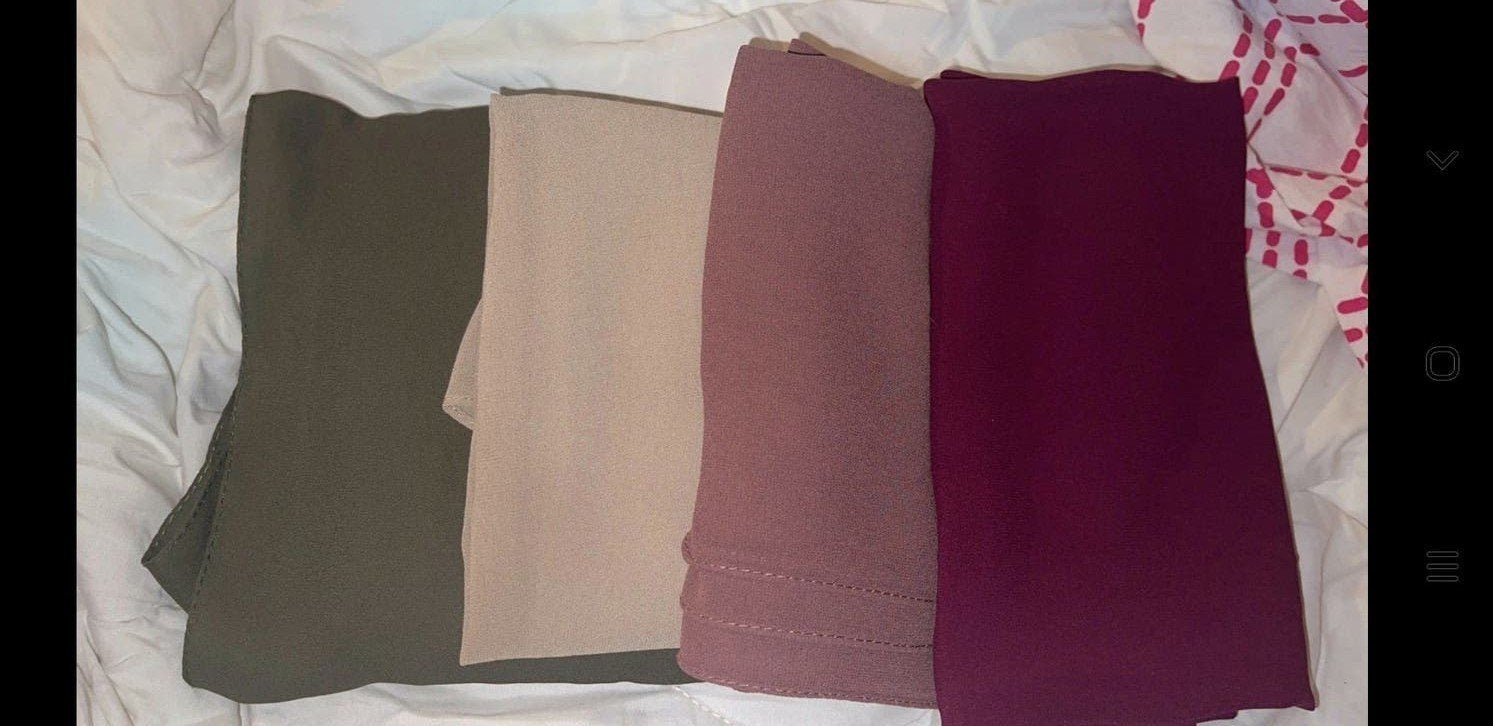4 nieuwe chiffon sjaals geen merrachi 🌸, Ophalen of Verzenden, Nieuw