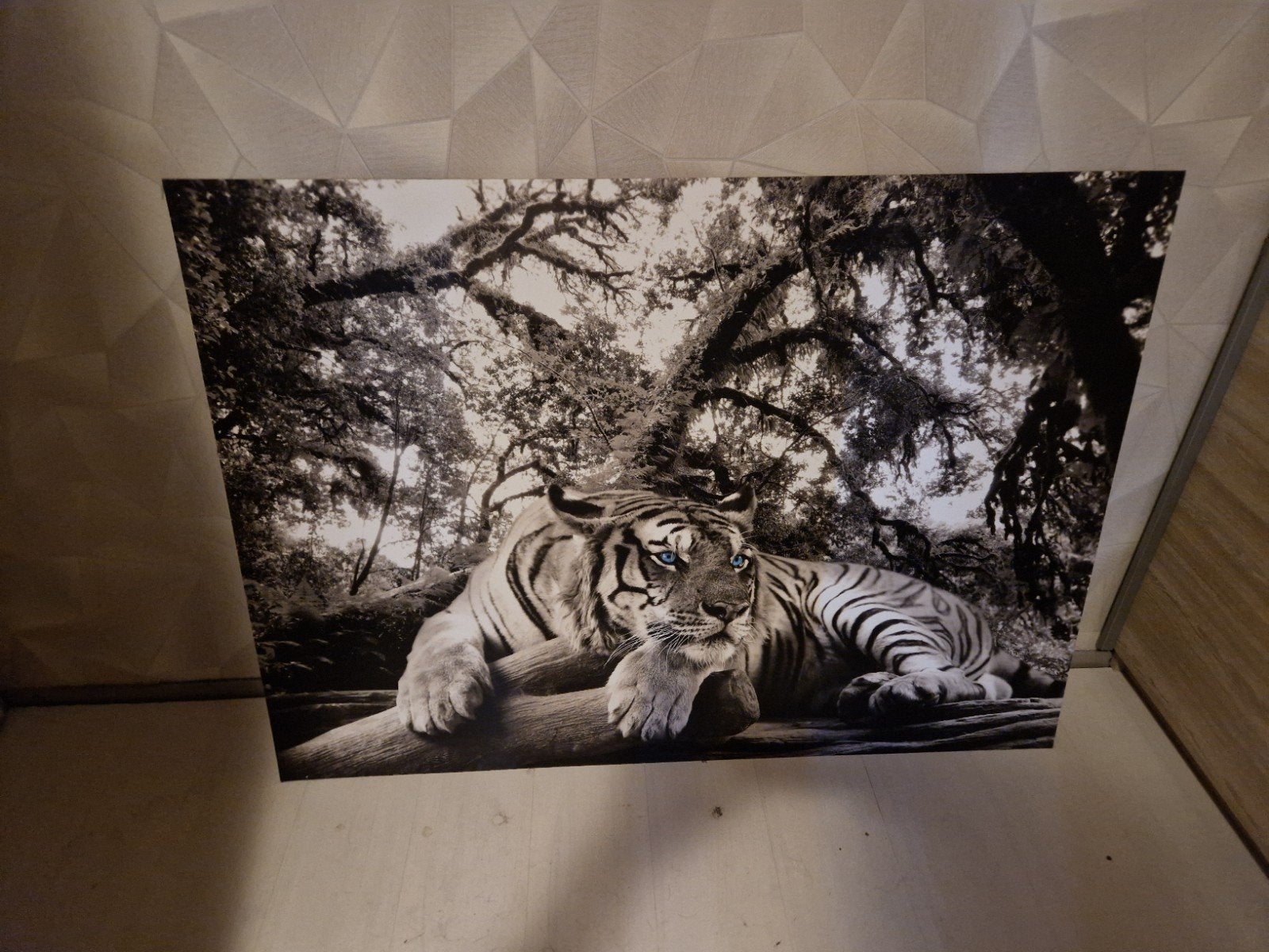tijger schilderij (140/100), Ophalen, 125 cm of meer, Zo goed als nieuw, Schilderij