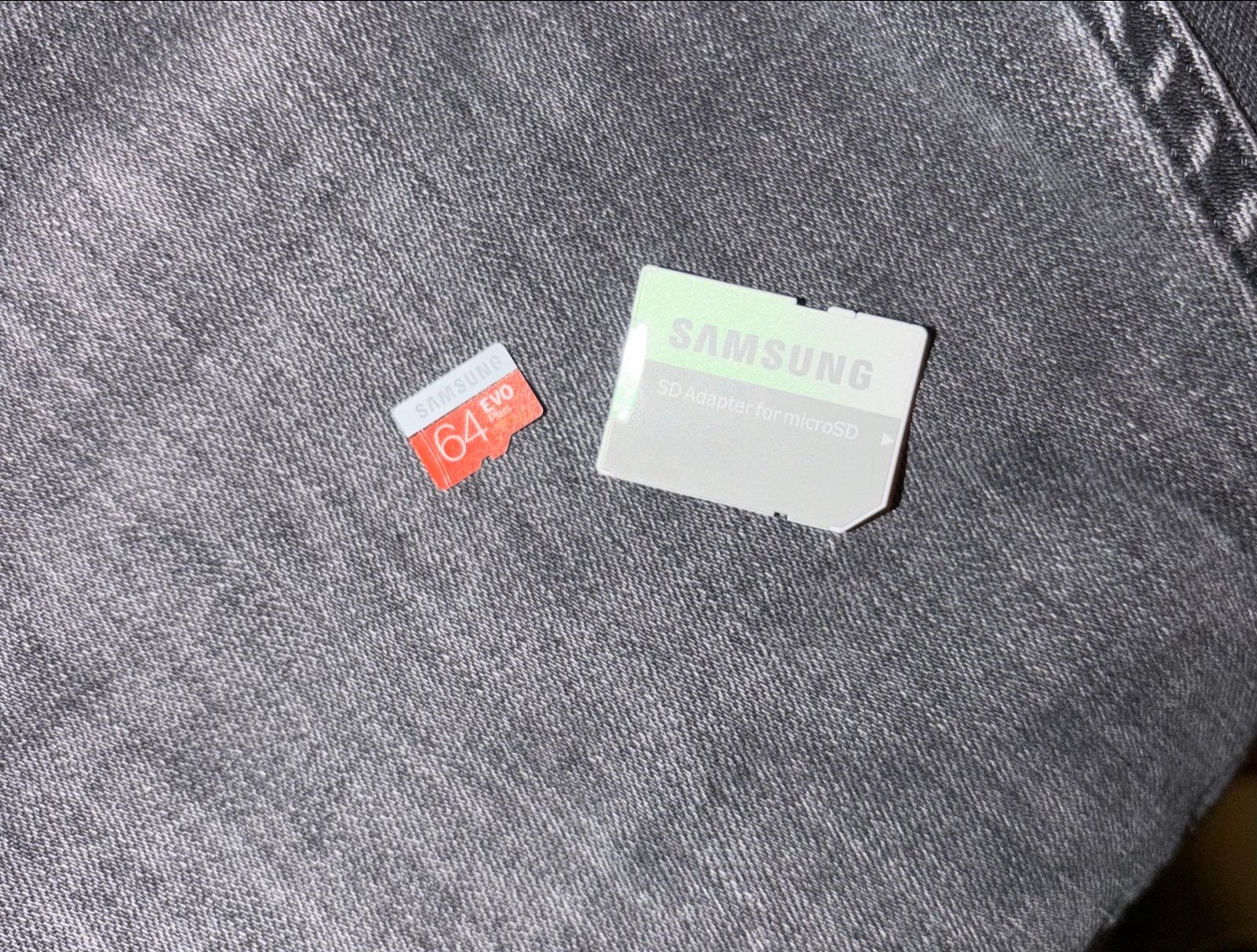 Samsung MicroSD EVO 64GB met SD-adapter zgan, Audio, Tv en Foto, Ophalen of Verzenden, Zo goed als nieuw, MicroSD, 64 GB