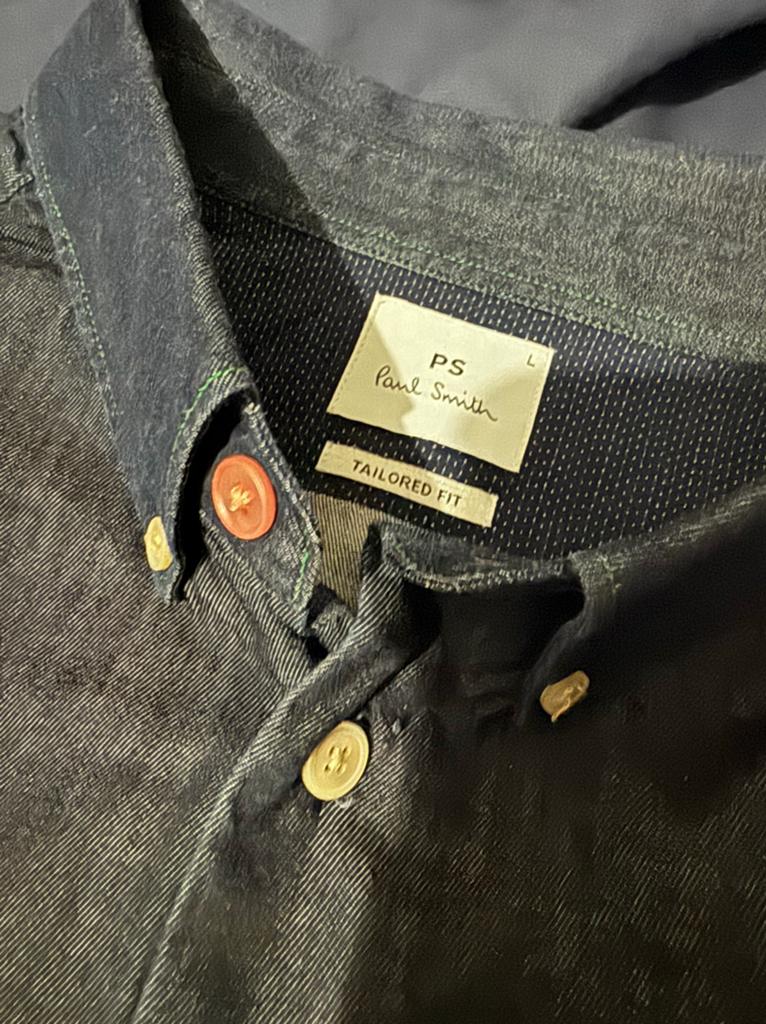 Paul Smith overhemd, Verzenden, Zo goed als nieuw, Blauw, Halswijdte 41/42 (L)