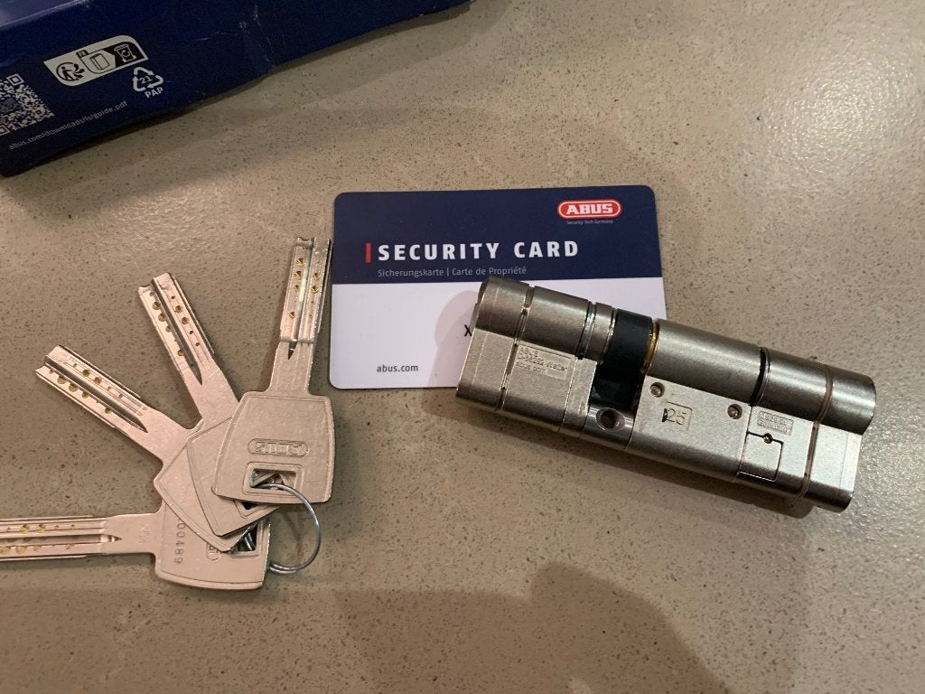 cilinderslot ABUS  35-65mm, Ophalen of Verzenden, Nieuw, Rvs, Slot