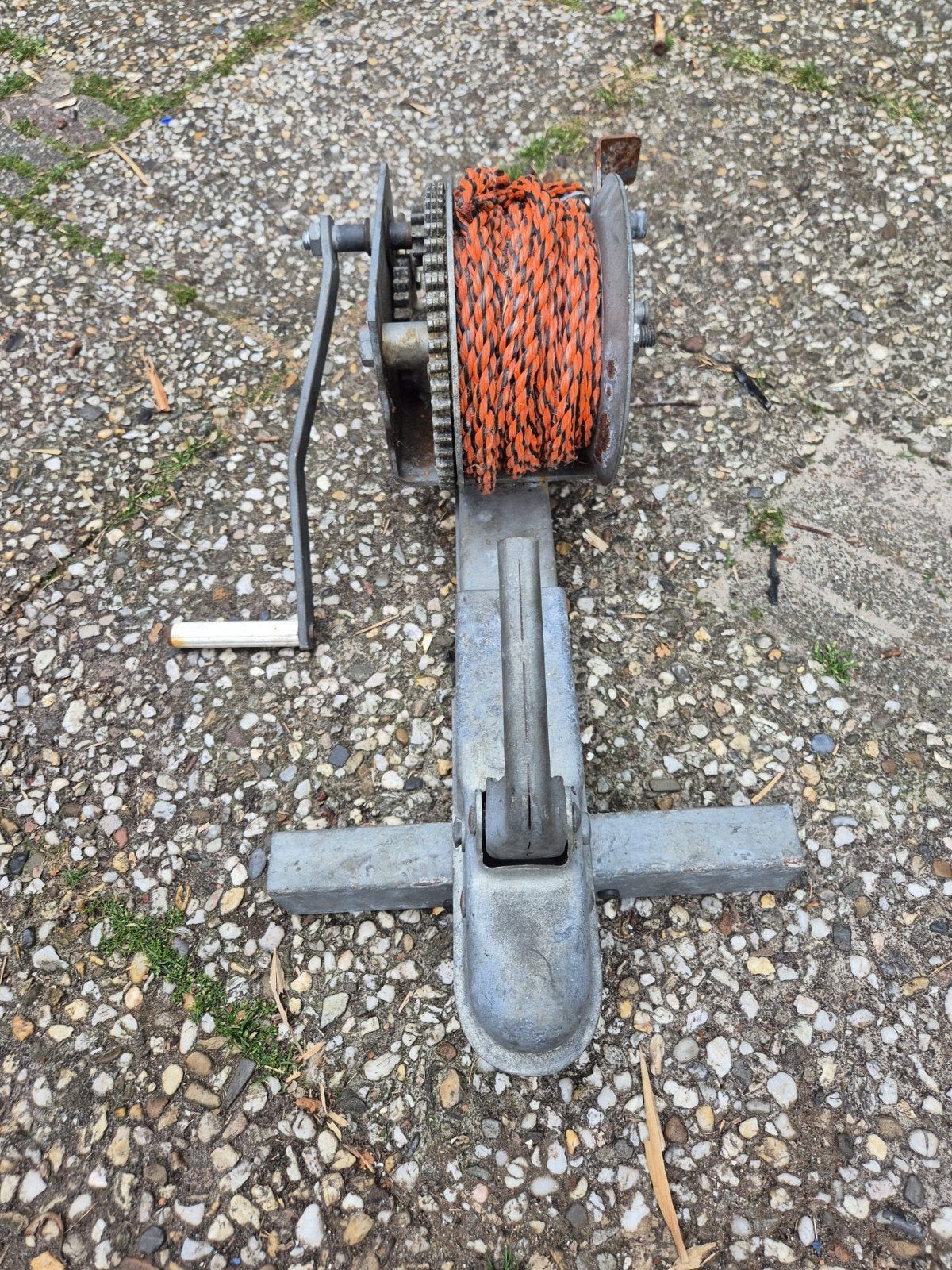 Stevige handlier met touw voor diverse toepassing, Ophalen