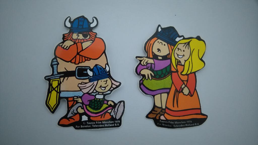 Wickie Hagar de Viking sticker stickerset stripfiguren, Verzamelen, Stickers, Verzenden, Zo goed als nieuw, Overige typen