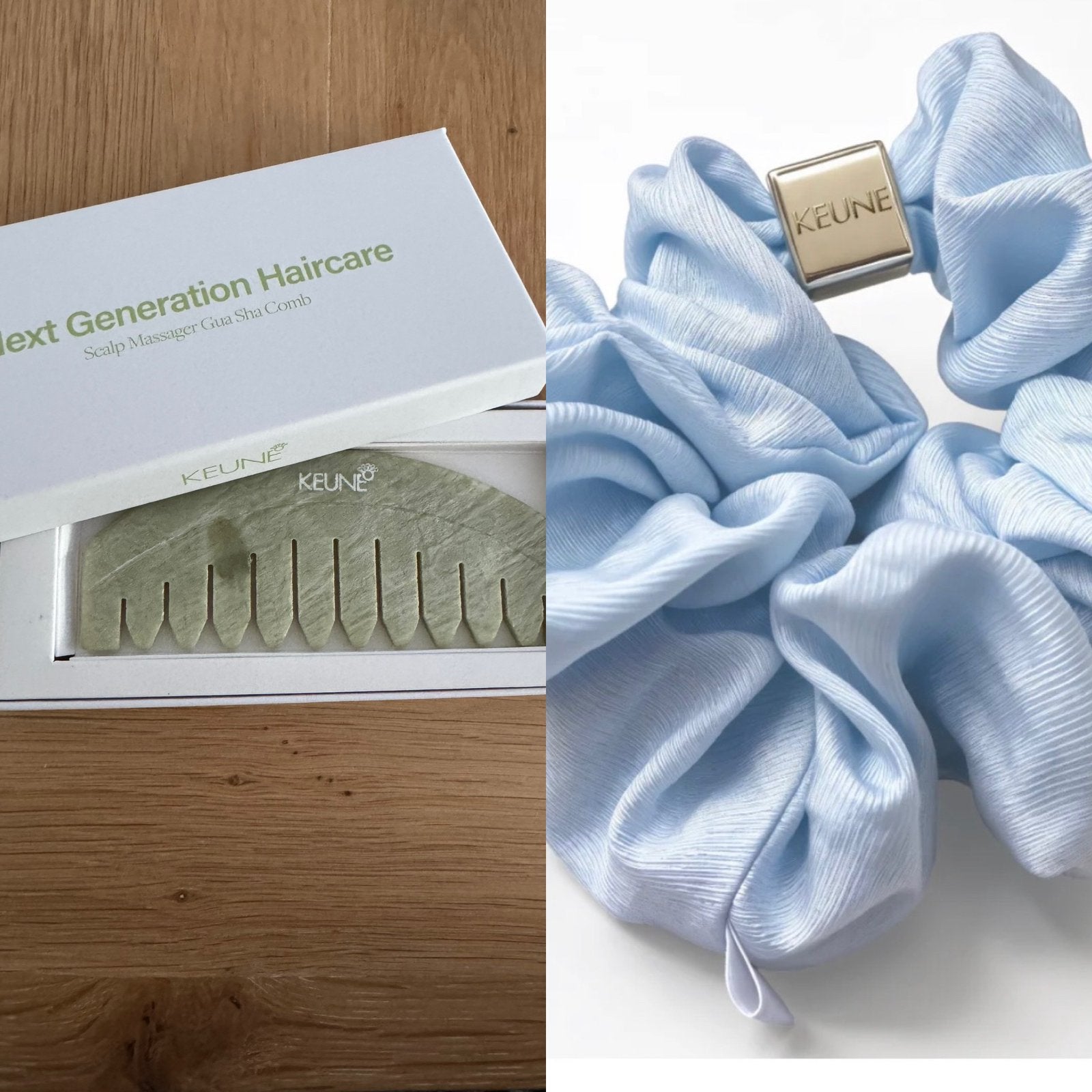 Keune scalp massager Gua Sha Comb en Keune scrunchie., Ophalen of Verzenden, Nieuw, Overige typen