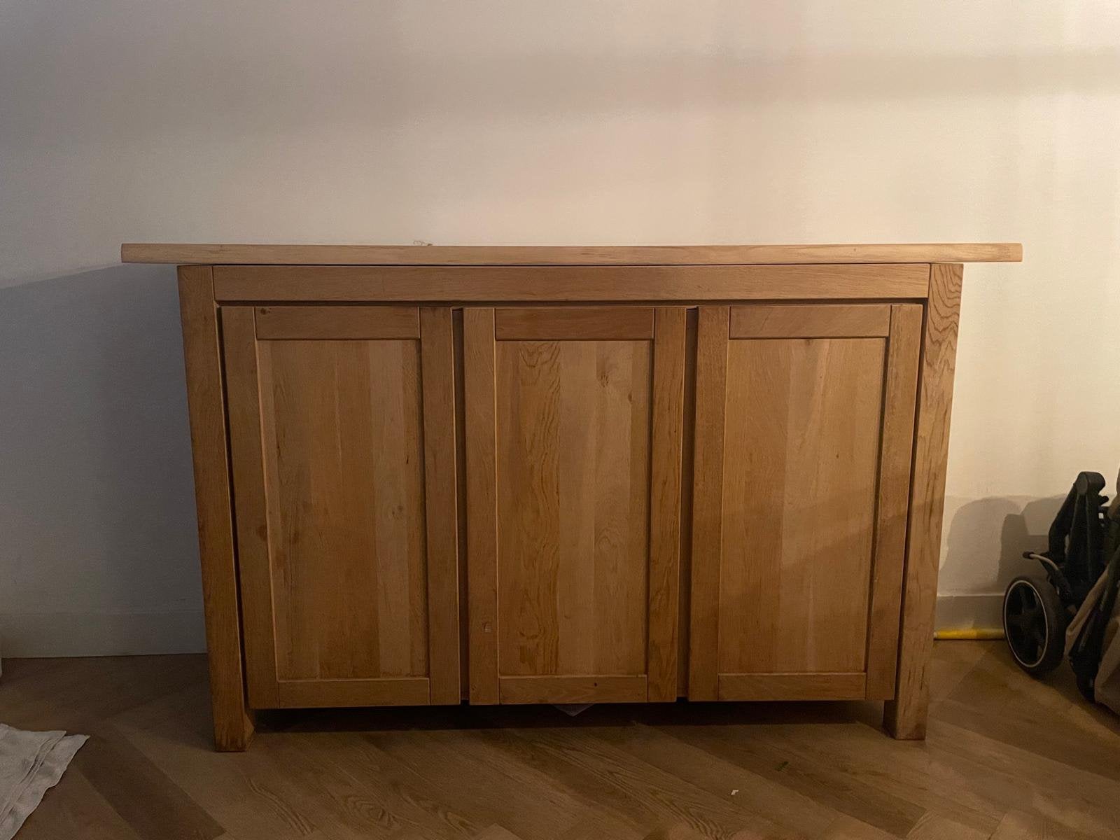 Mooi massief houten dressoir, Ophalen, Zo goed als nieuw, 25 tot 50 cm, 50 tot 100 cm