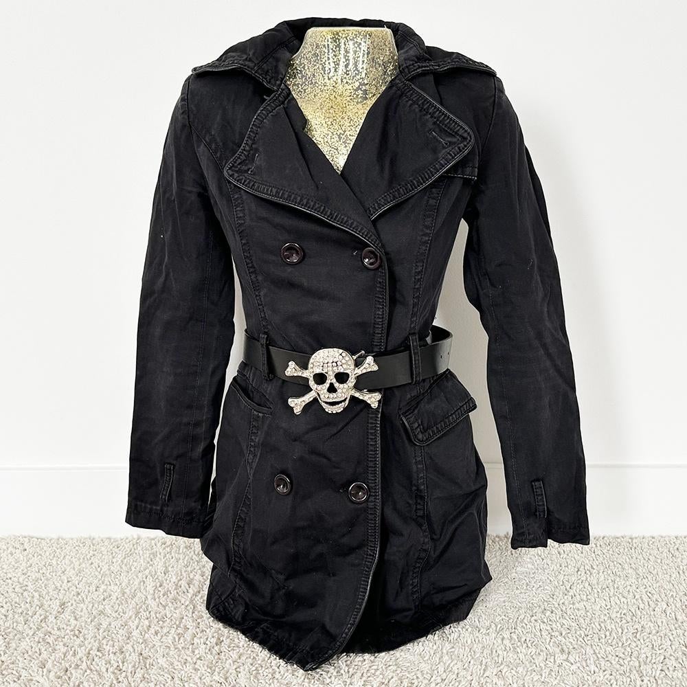 Mooie Chic Et Jeune Jas & D&G Gesp (T1/S) € 55,-, Zwart, Ophalen of Verzenden, Zo goed als nieuw, Maat 36 (S)