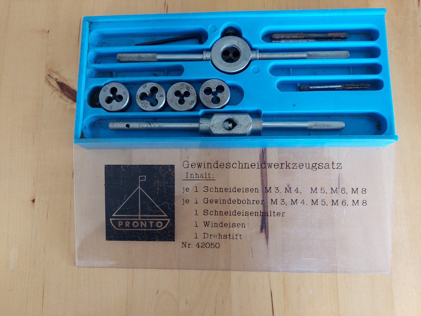 Pronto draadsnijset M3-M8., Ophalen, Gebruikt