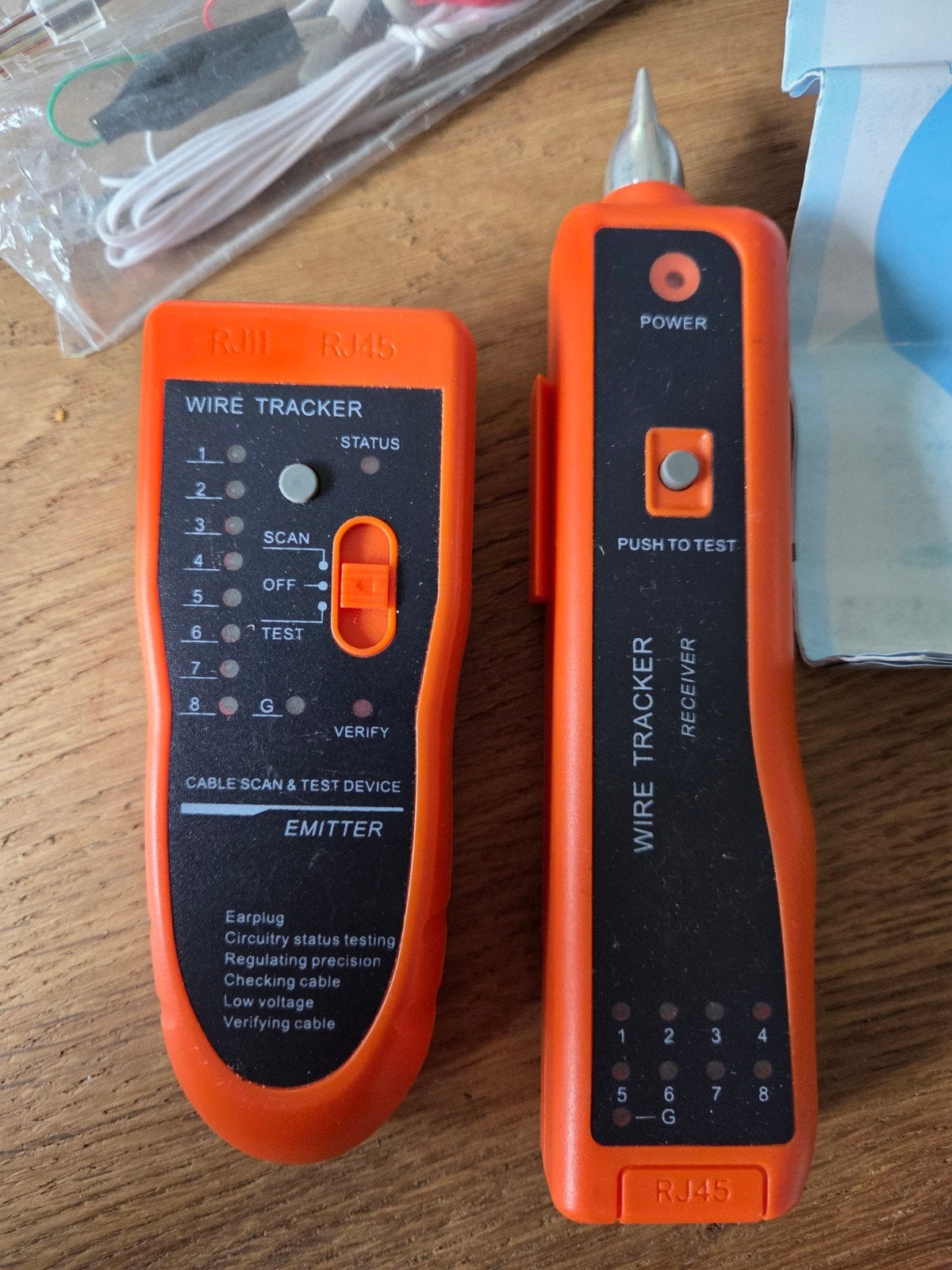 Wire Tracker Kabeltester RJ11 RJ45 - Netwerk Kabel Tester, Ophalen of Verzenden, Gebruikt, Overige meters