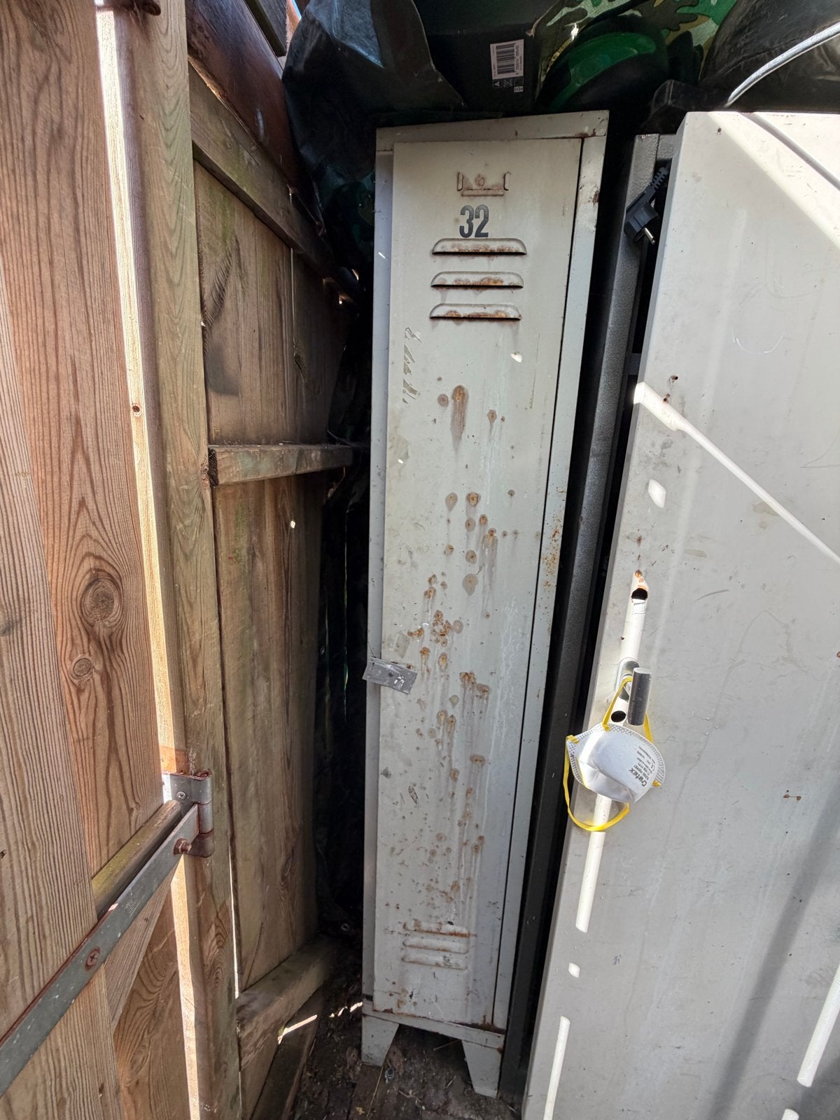 Vintage metalen locker / kast - industrieel design, Huis en Inrichting, Ophalen of Verzenden, Gebruikt