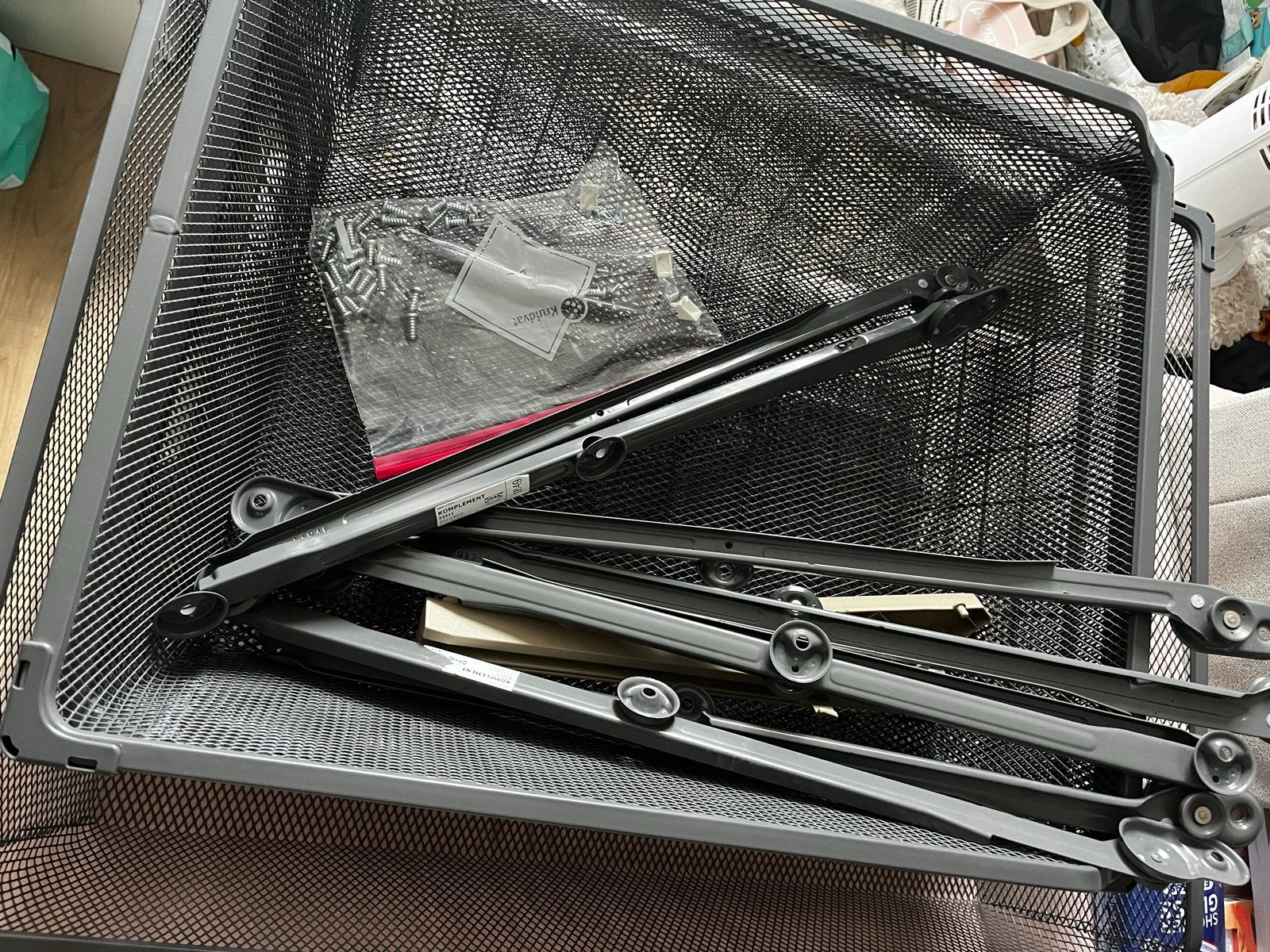 IKEA Uittrekbare manden voor PAX kast, Ophalen, Gebruikt