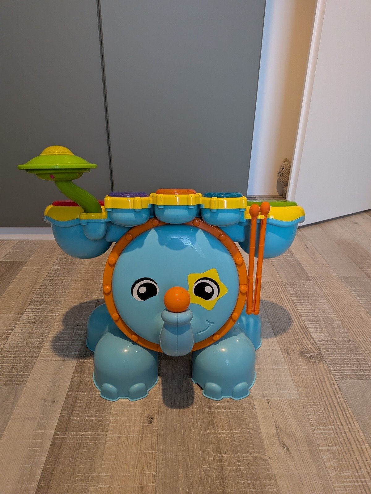 VTech Drumstel Olifant - Muzikaal Speelgoed voor Kinderen, Ophalen, Zo goed als nieuw, Overige typen, Met licht