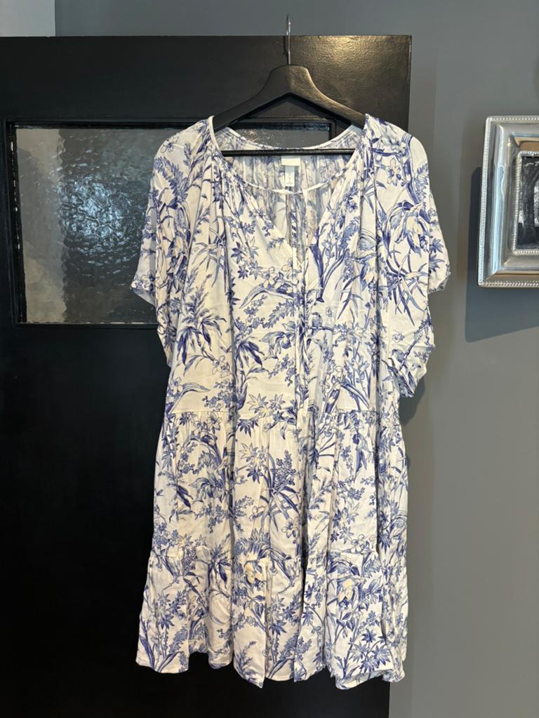 H&M oversize jurk maat m, Maat 38/40 (M), Blauw, Ophalen of Verzenden, Zo goed als nieuw