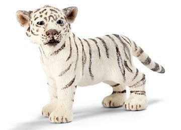 Schleich 14384 sneeuwtijger jong, dierfiguur, Ophalen of Verzenden, Zo goed als nieuw, Wild dier, Beeldje of Figuurtje