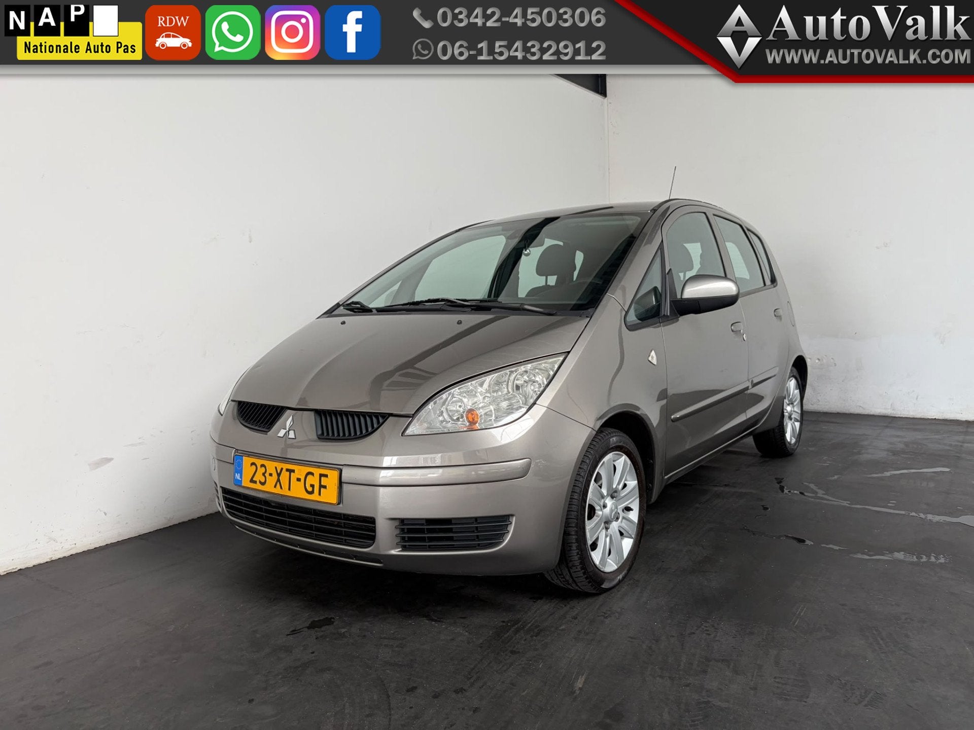 Mitsubishi Colt 1.3 Invite+ Automaat! (bj 2007), Auto's, Gebruikt, 31 €/maand, 4 cilinders, Colt