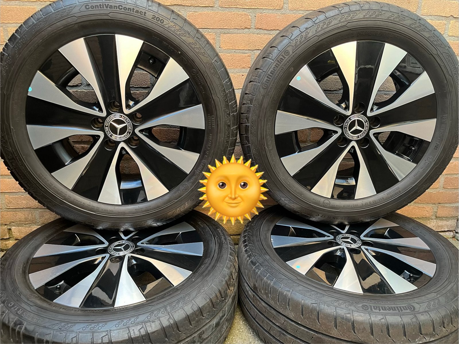 17” orig. Mercedes Vito v-klasse EQV Continental zomerset, 16 inch, Banden en Velgen, Nieuw, Ophalen of Verzenden