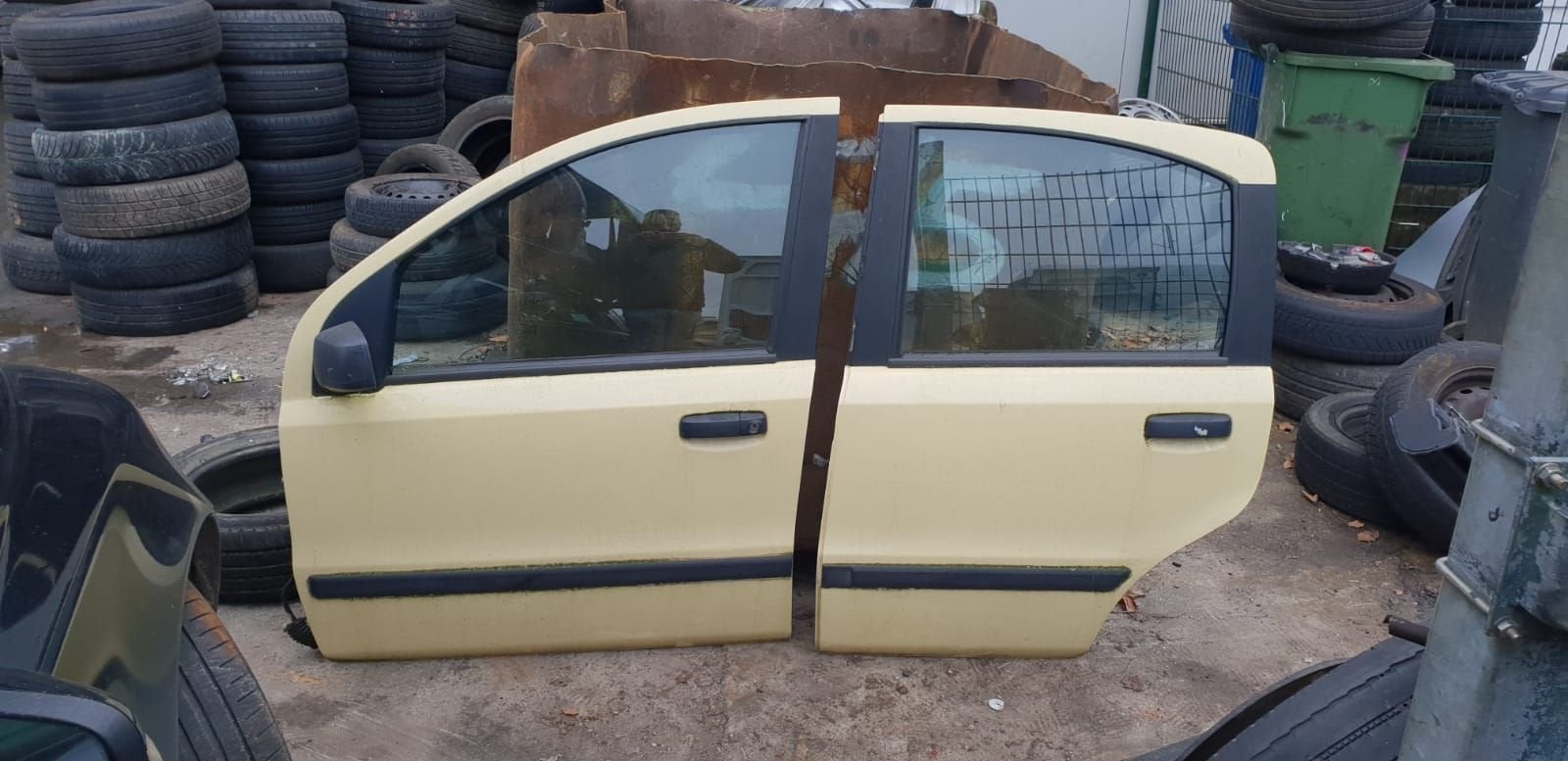 FIAT PANDA PORTIEREN LV+LA BJ 2004 TOT 2008, Gebruikt, -, Deur, -