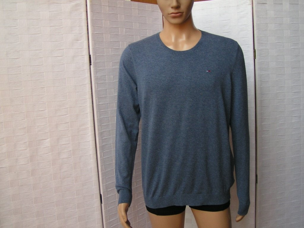 TOMMY HILFIGER trui,Mt L als nieuw, Maat 52/54 (L), Tweedehands, Blauw, Tweedehands